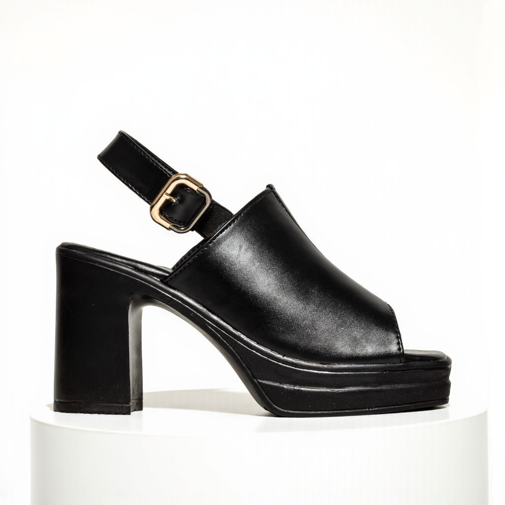 BLACK CASUAL HEELS 746 BK