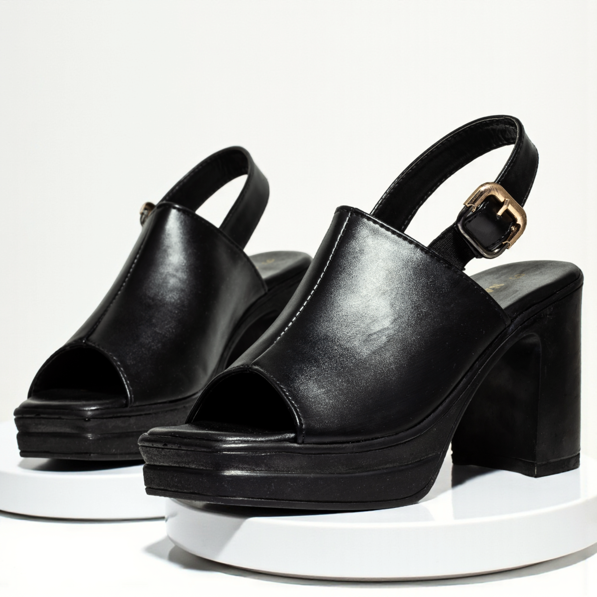 BLACK CASUAL HEELS 746 BK