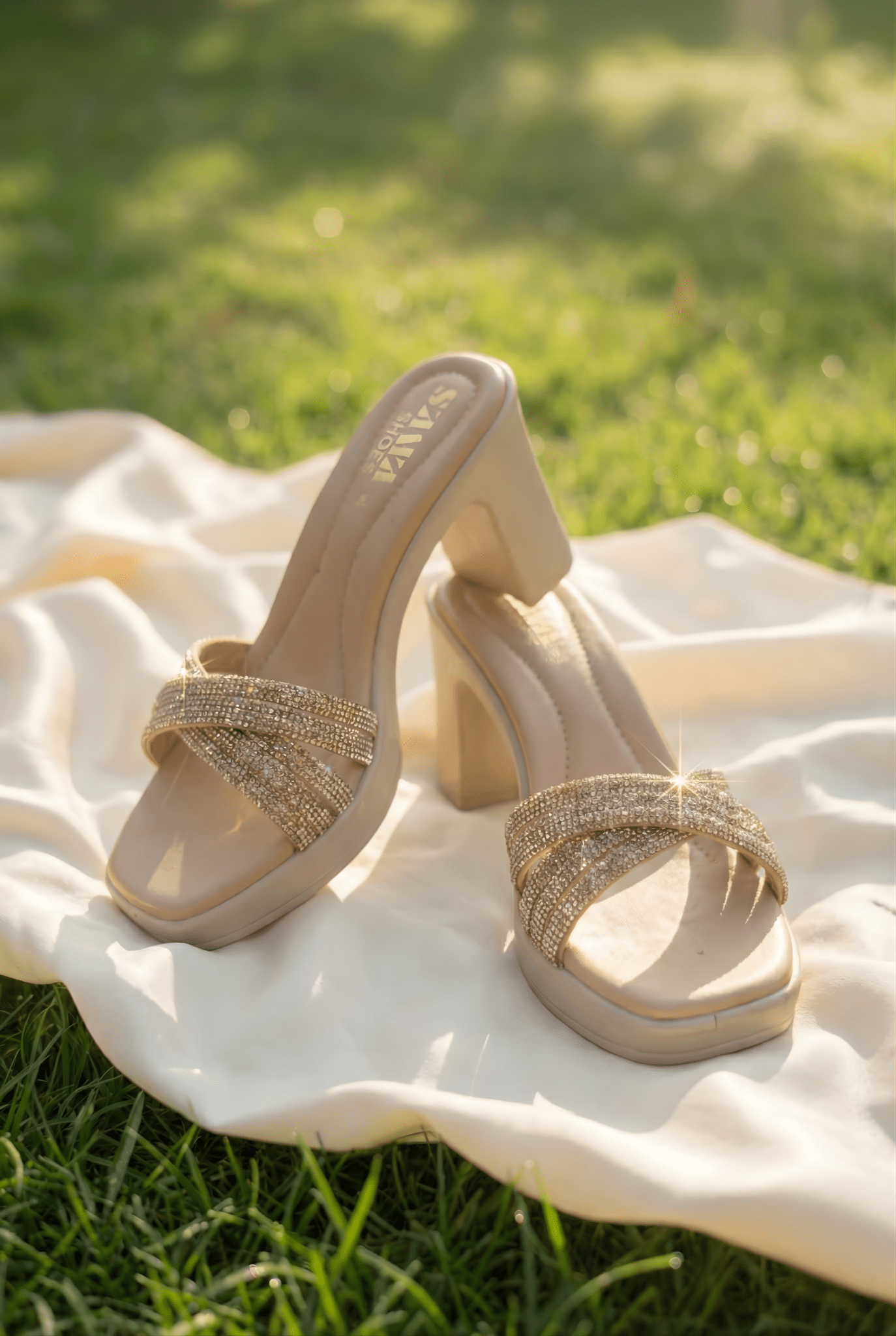 Sparkling Block Heels 747 S - Sawa.pkWomen footwear shoes affordable