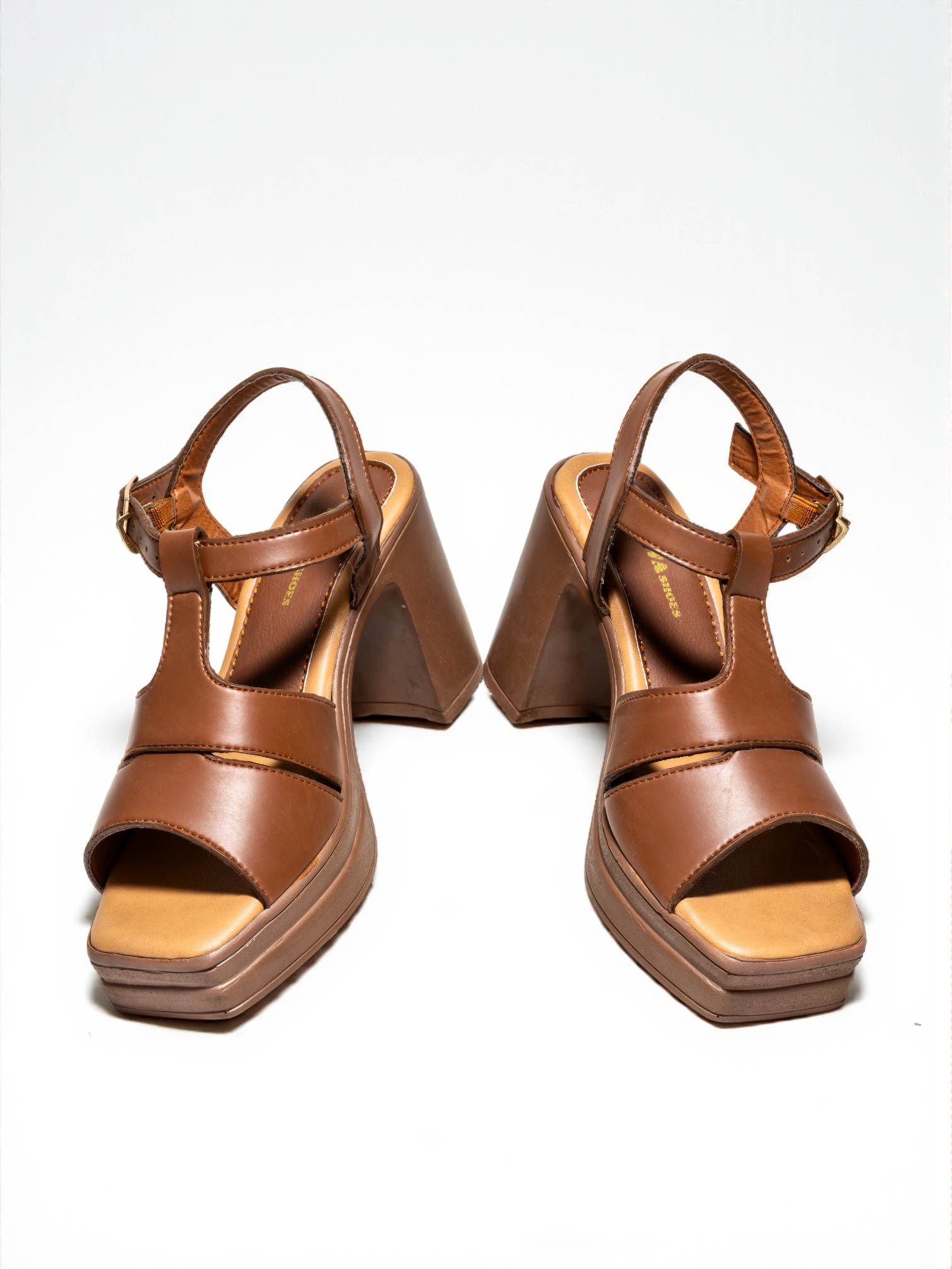 CASUAL BROWN HEELS 748 BR