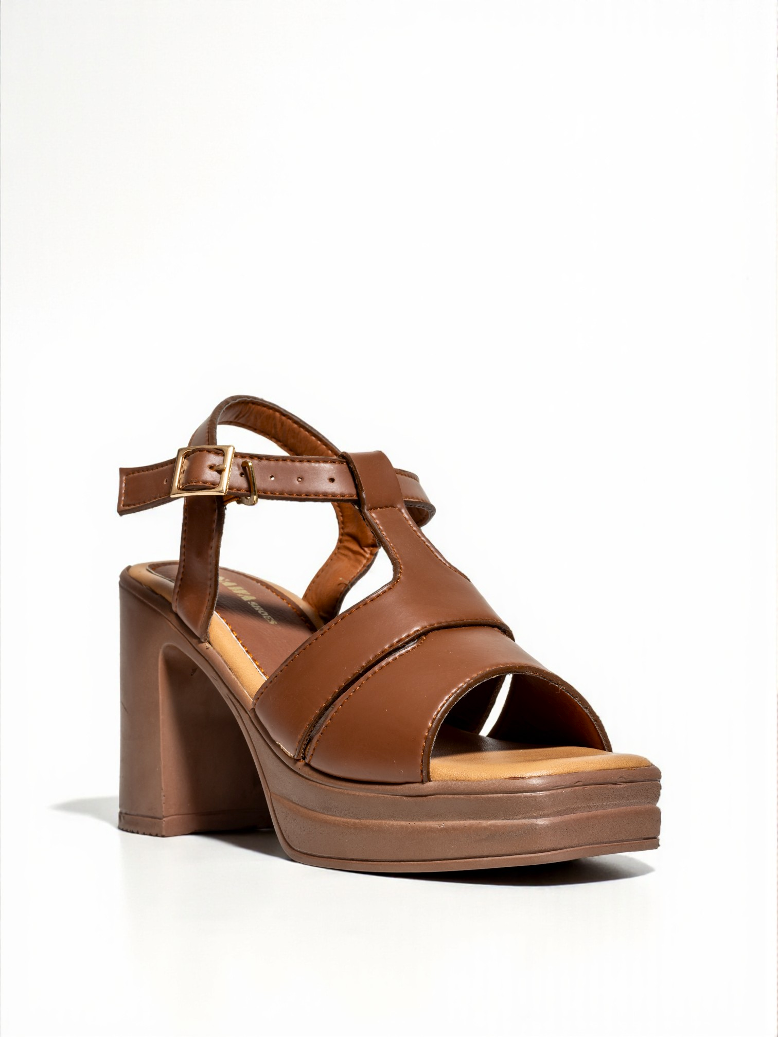 CASUAL BROWN HEELS 748 BR