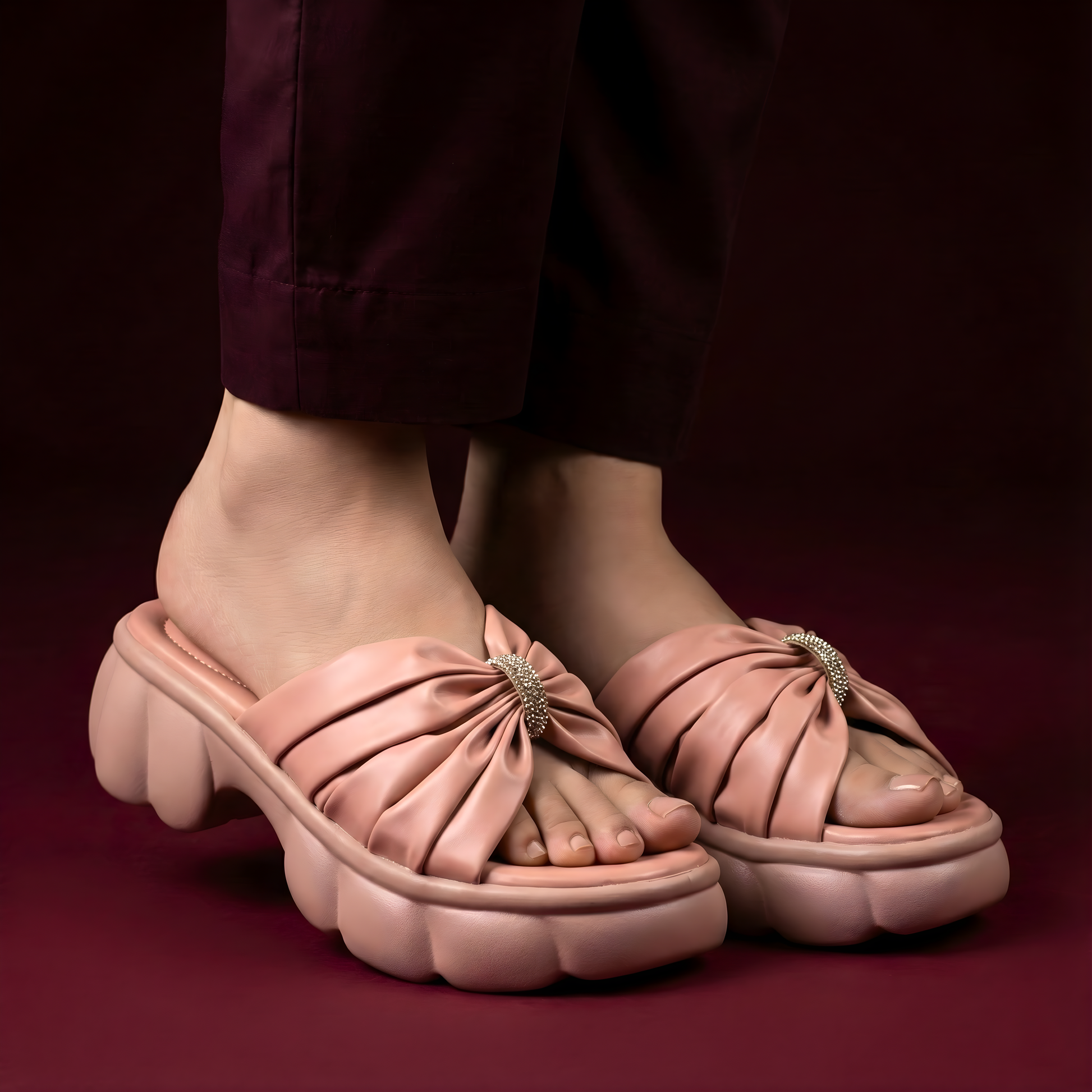 PINK CASUAL CHUNKS 755 PN