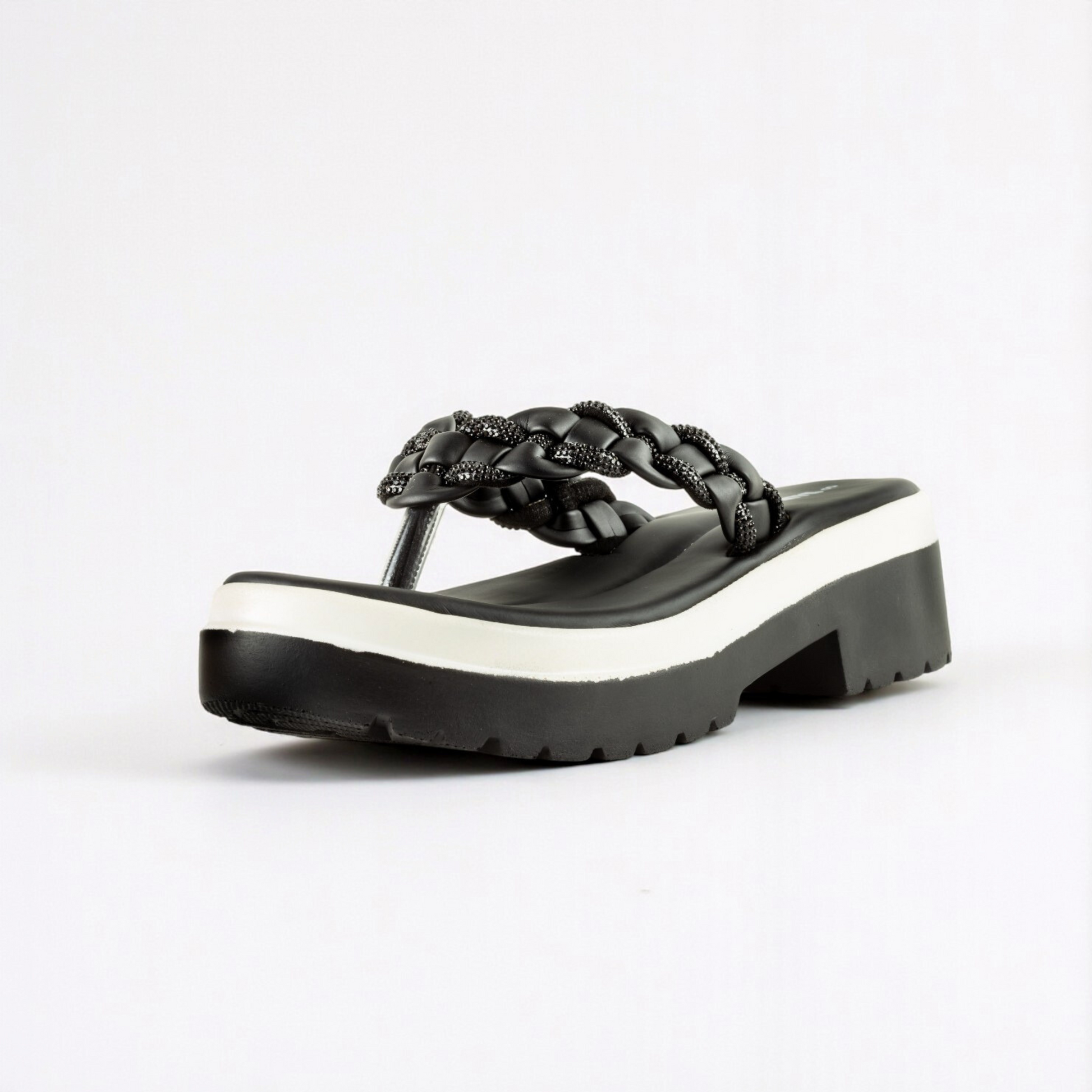 BLACK CASUAL WEDGES 760 BK