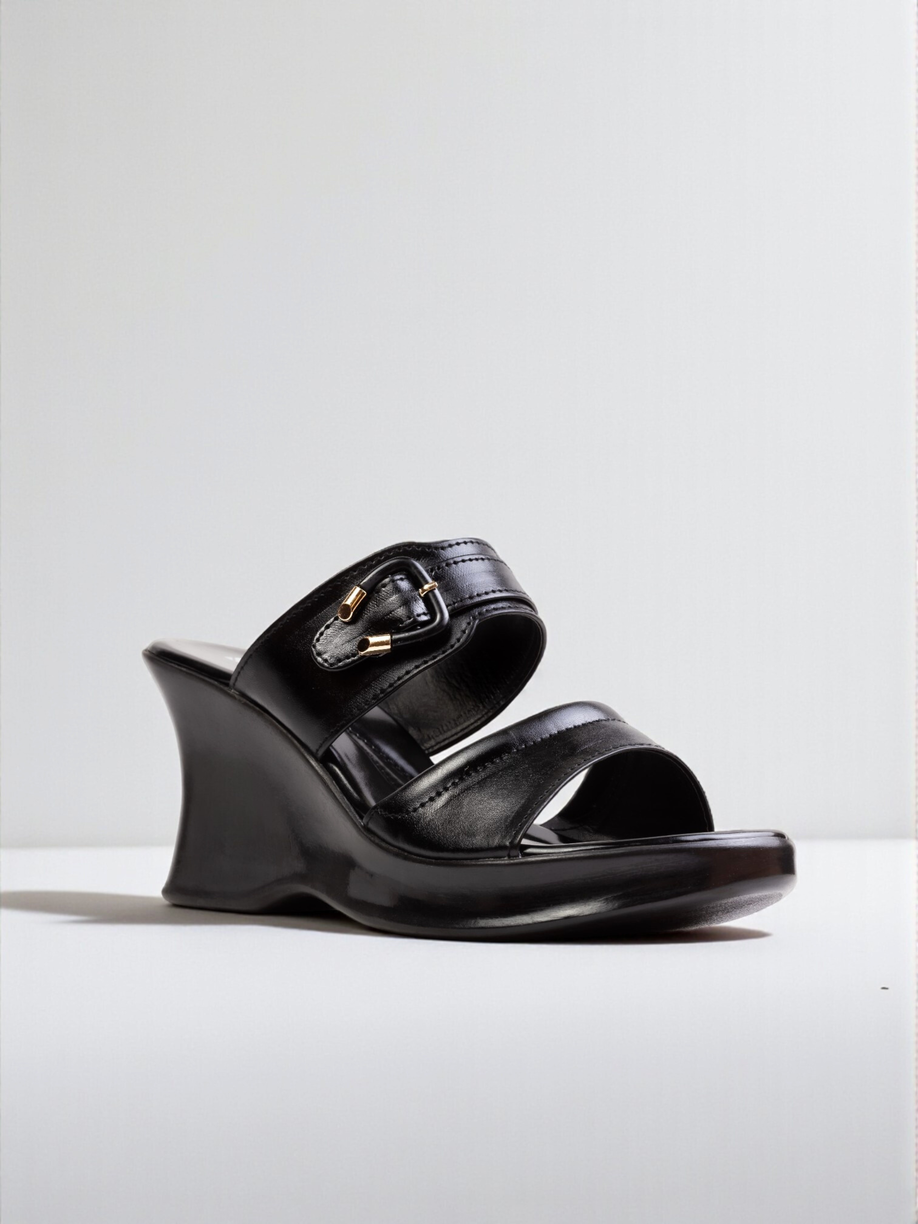 CASUAL WEDGES 803 BK