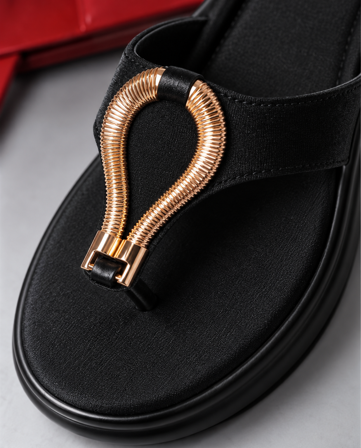Black Casual Slippers 619 bk