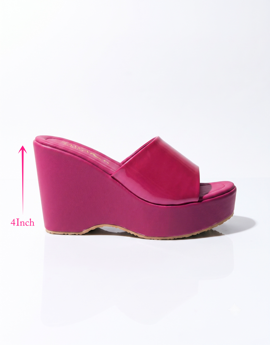 Fuchsia Comfort Platform Wedges 742 PN