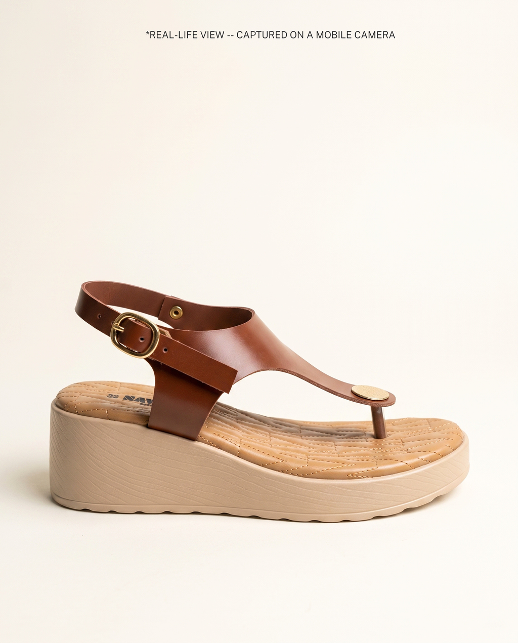 Brown Platform Wedge Sandals B02-Br