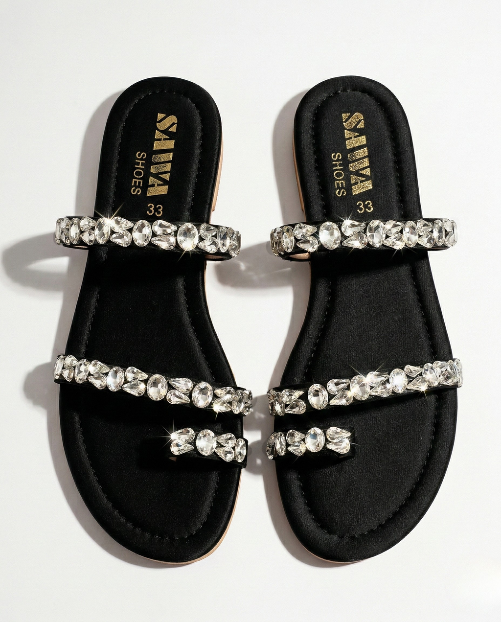 Midnight Onyx Gem Flats 322 BK