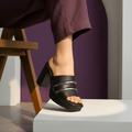 BLACK BLOCK HEELS 701 BK - Sawa.pkWomen footwear shoes affordable