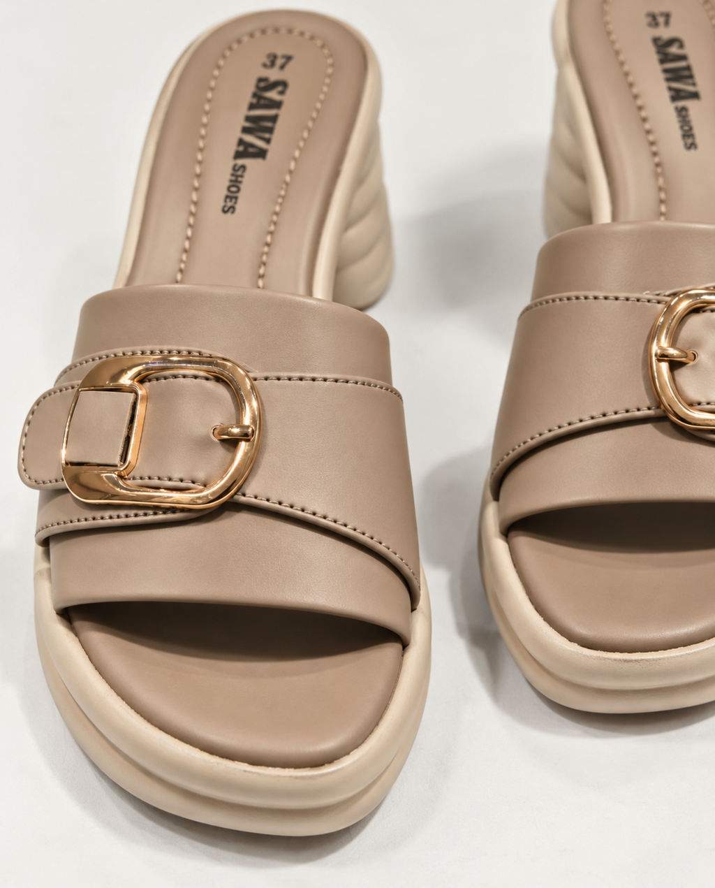 Buckle Comfort Heels SL646F