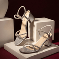 SILVER BLOCK HEELS 561 S - Sawa.pkWomen footwear shoes affordable
