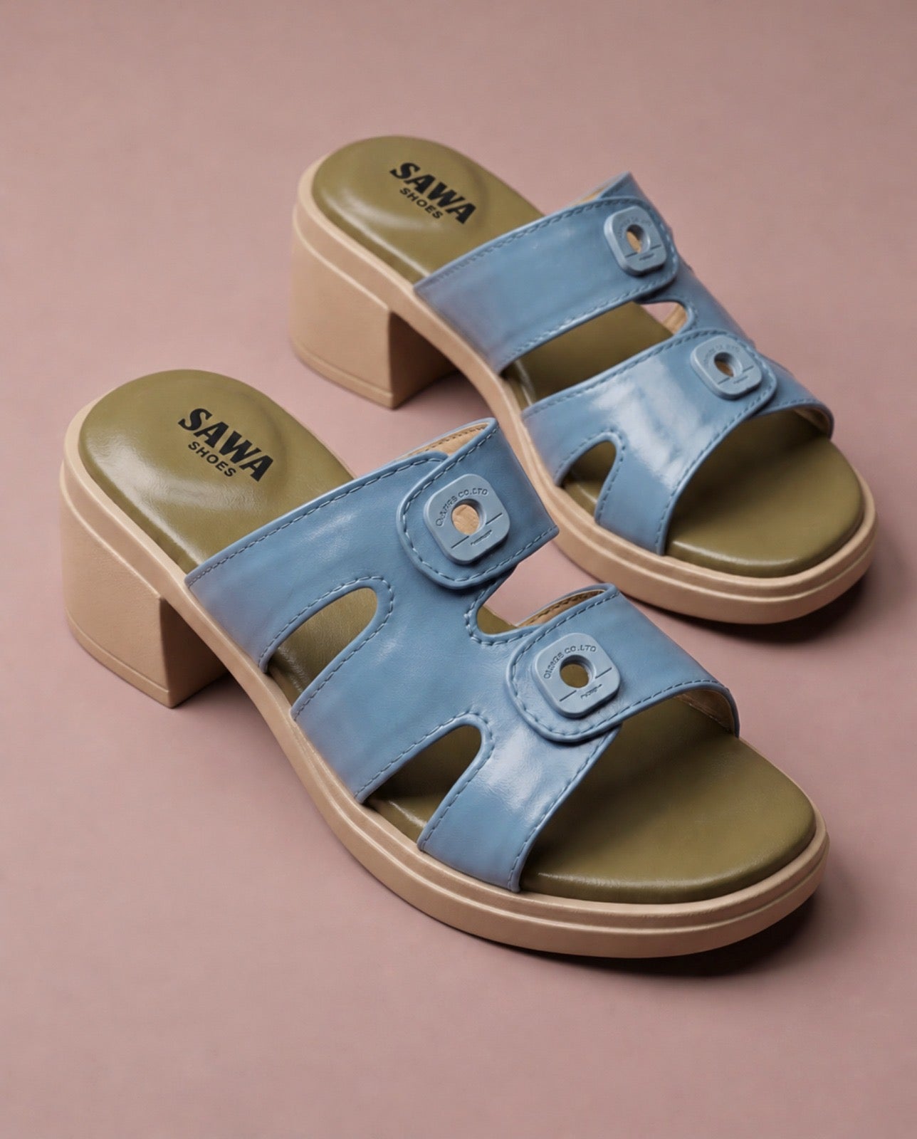 Sky Blue Double-Strap Blocks 1010 BL