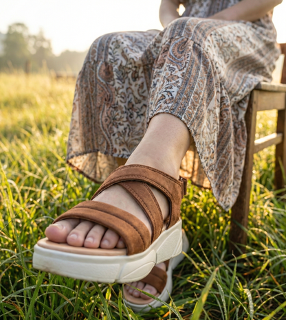 BROWN CASUAL SANDALS 465 BR - Sawa.pkWomen footwear shoes affordable