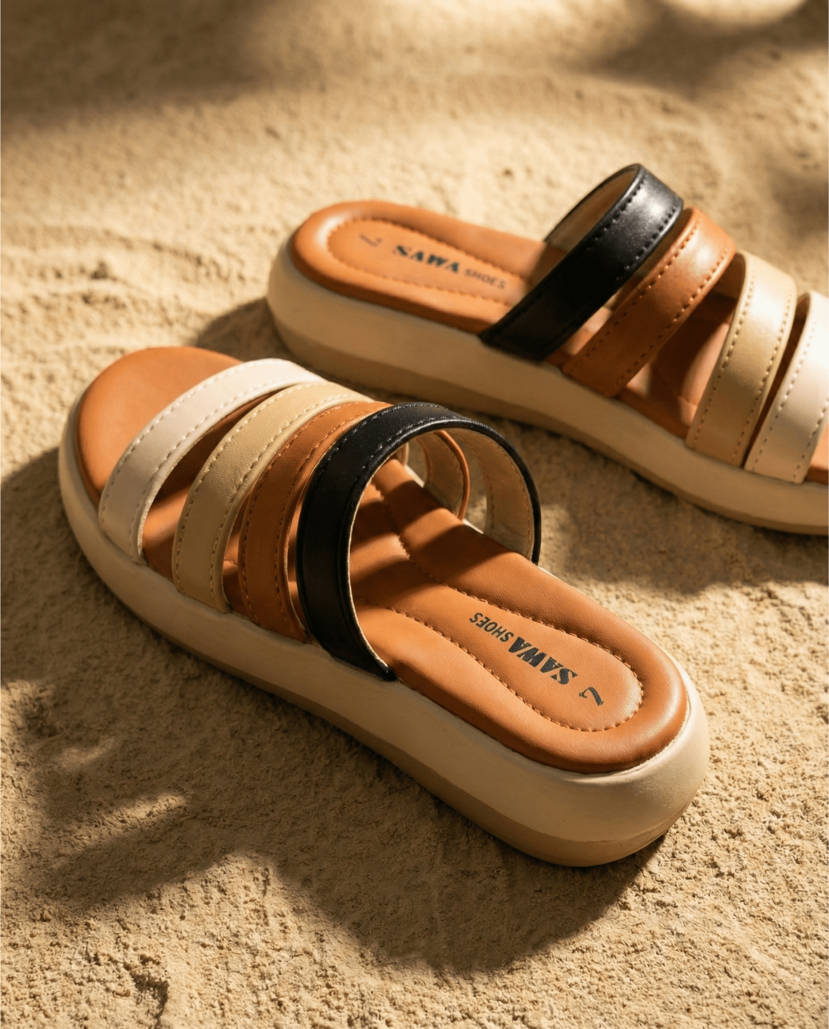 Medicated Multi-Strap Comfort Slides 411 ML - Sawa.pkWomen footwear shoes affordable