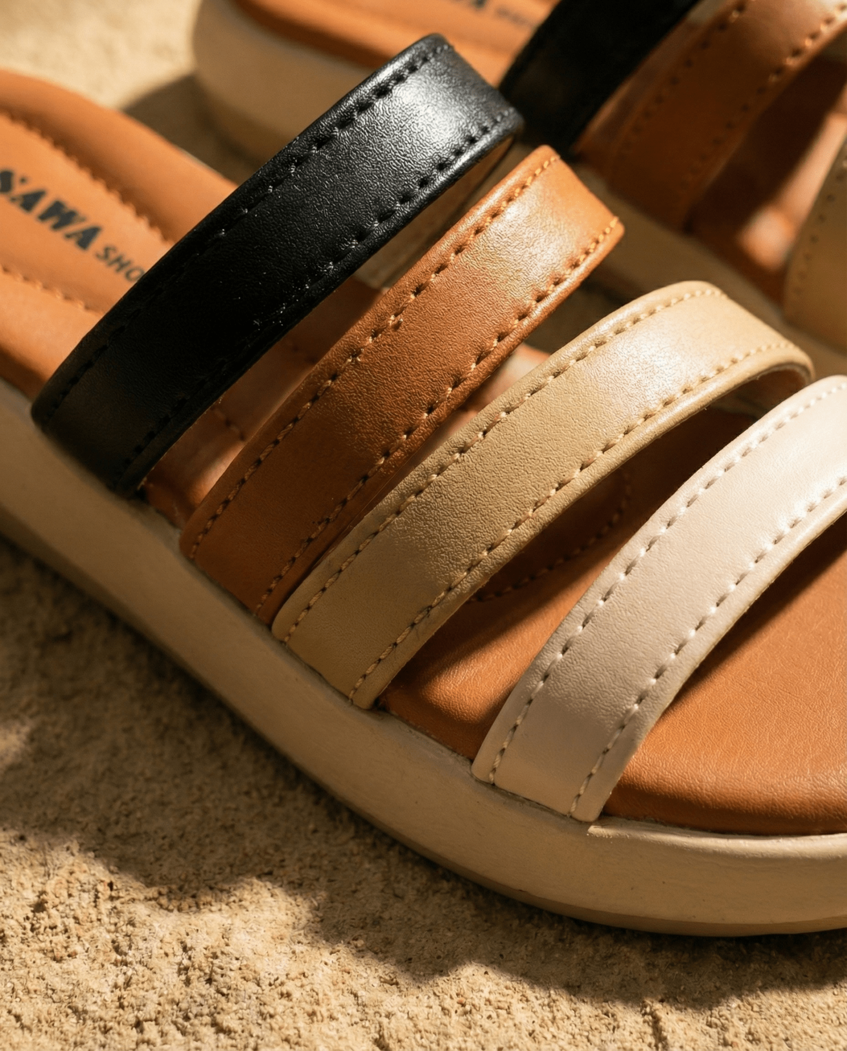 Medicated Multi-Strap Comfort Slides 411 ML - Sawa.pkWomen footwear shoes affordable
