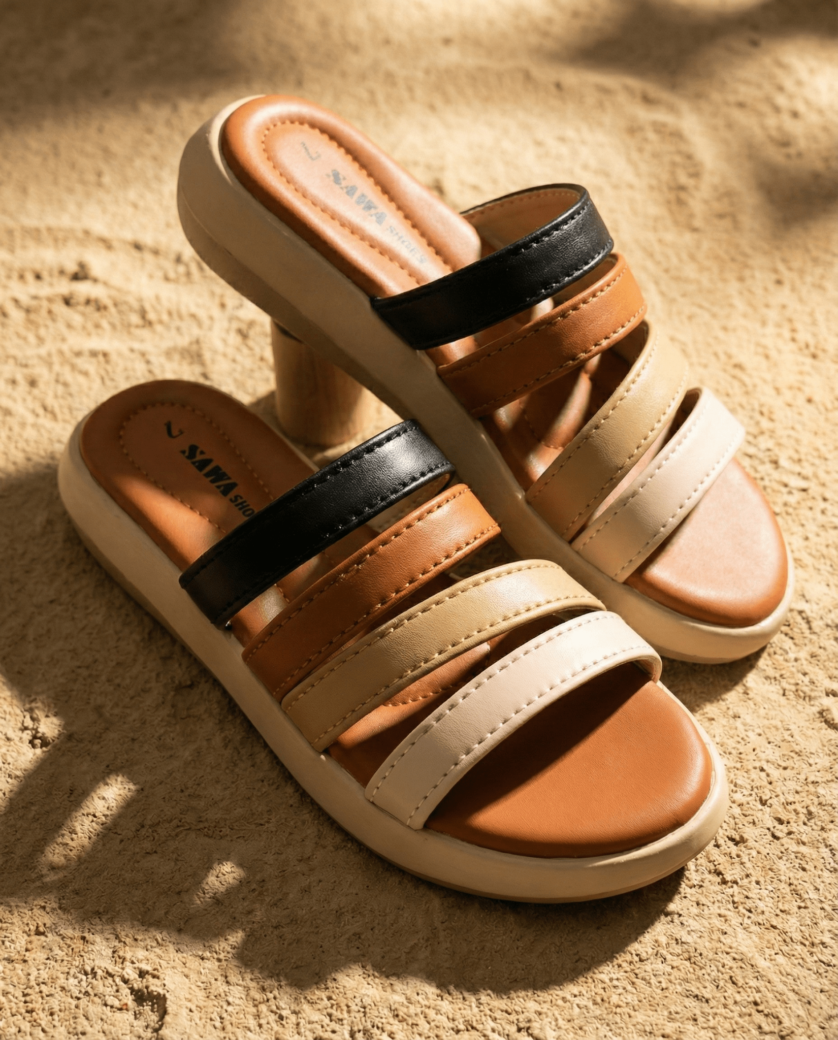 Medicated Multi-Strap Comfort Slides 411 ML - Sawa.pkWomen footwear shoes affordable