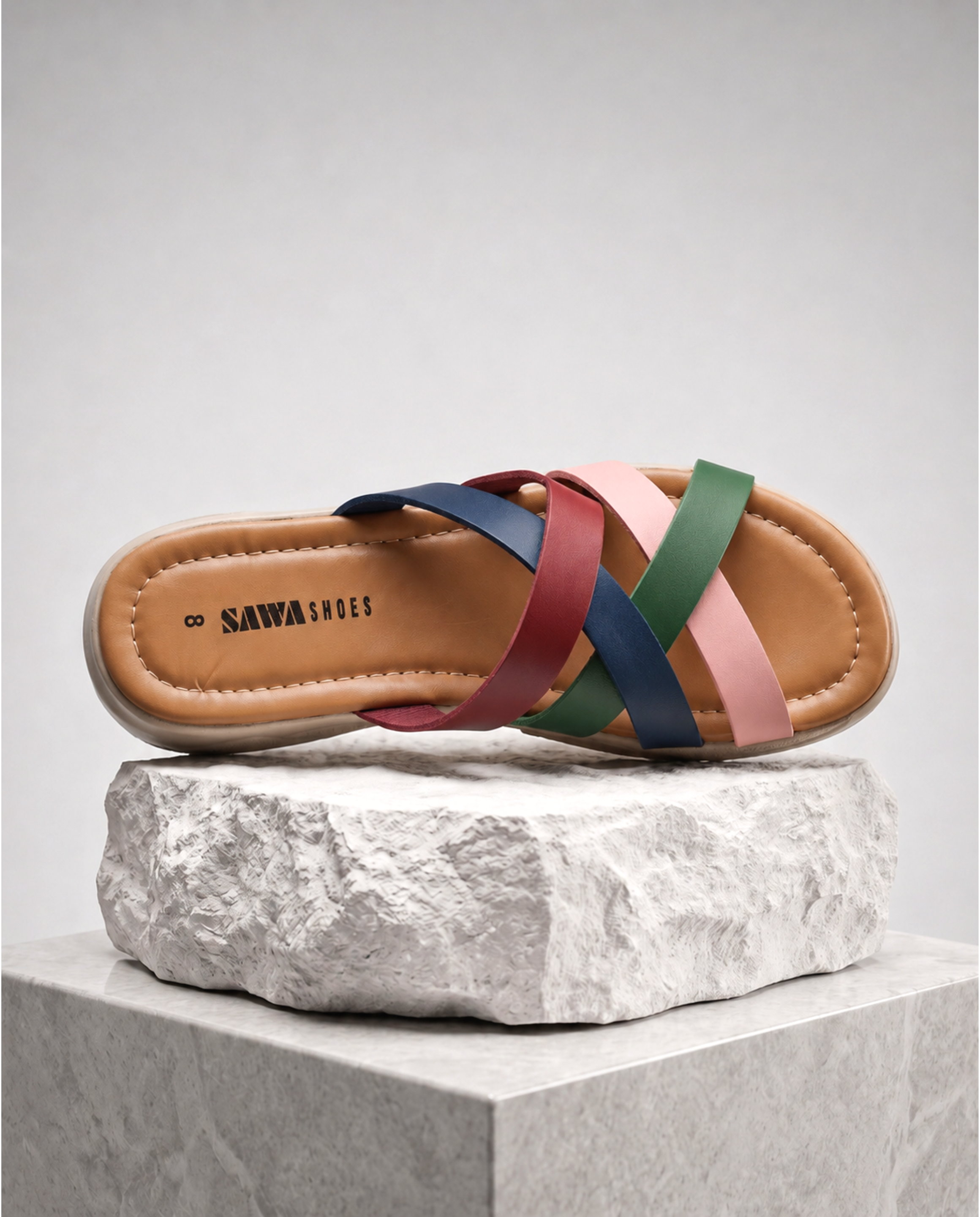 Sawa Multi-Strap Platform Slides 423 ML