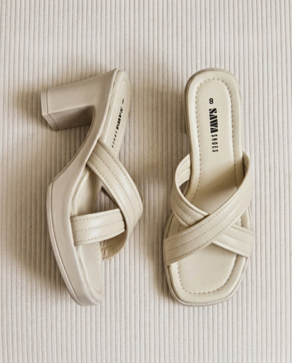 Padded Cross Strap Platform 577 F