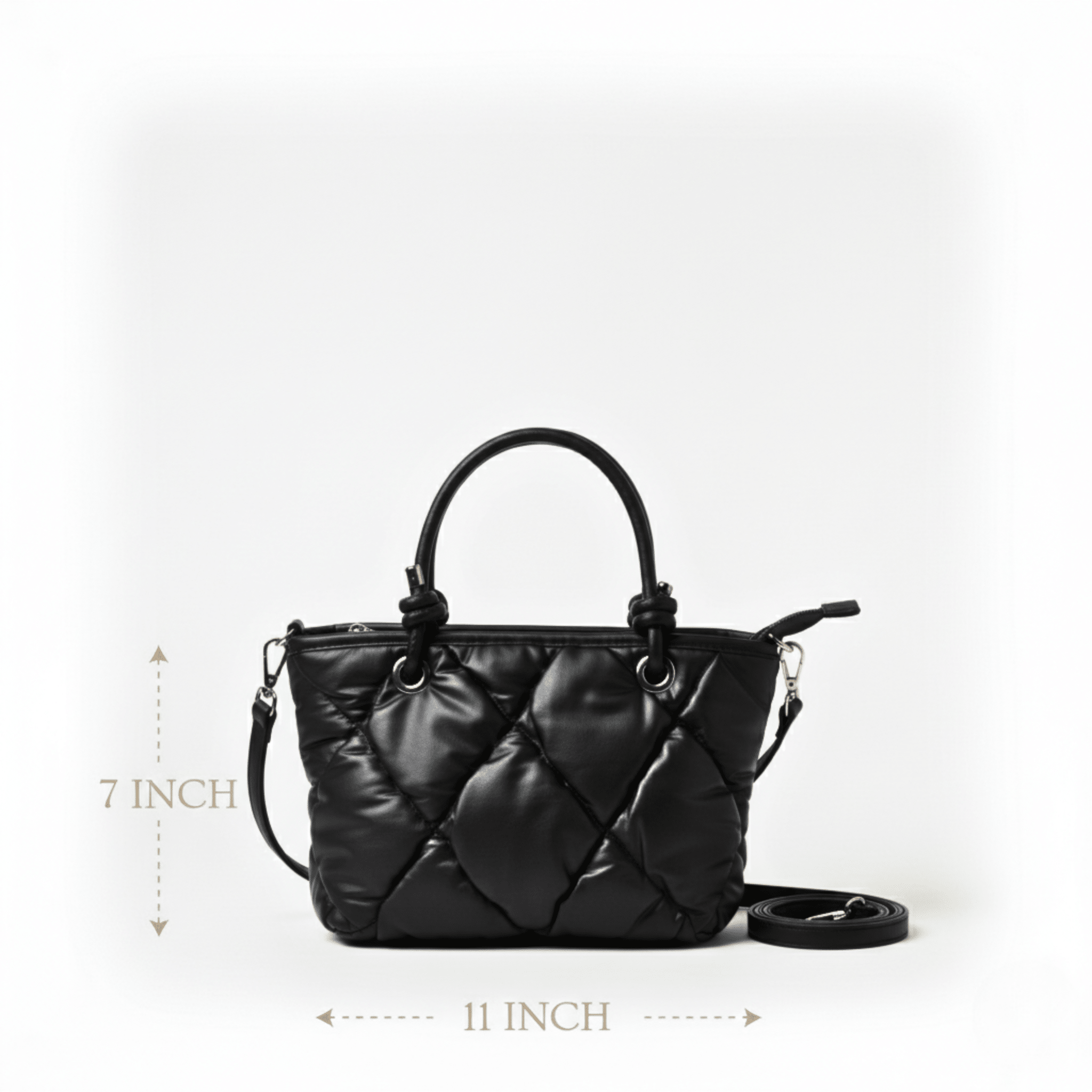 Quilted Puffer Mini Tote 9729 BK - Sawa.pkWomen footwear shoes affordable