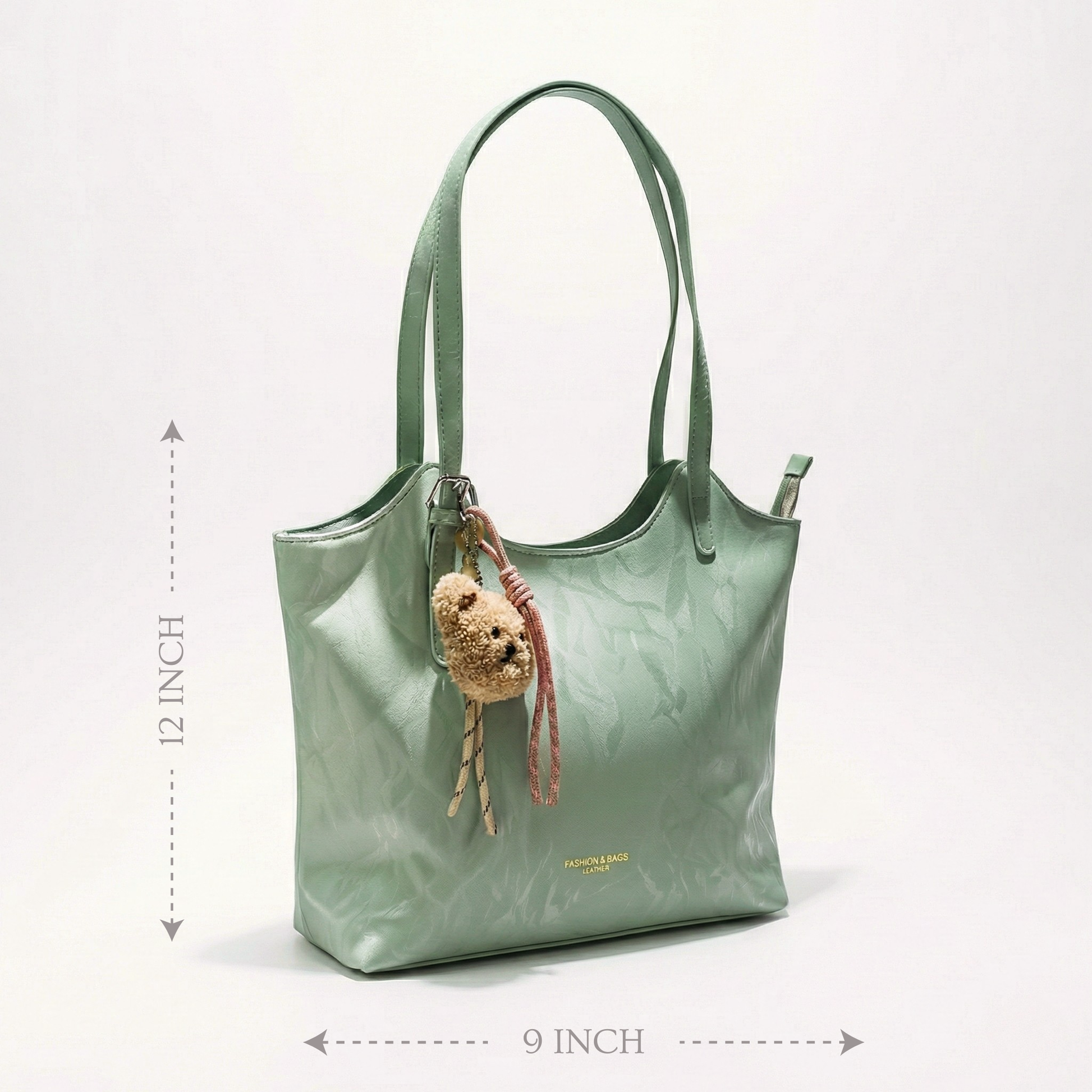 Metallic Crinkle Tote Bag 1754 GN