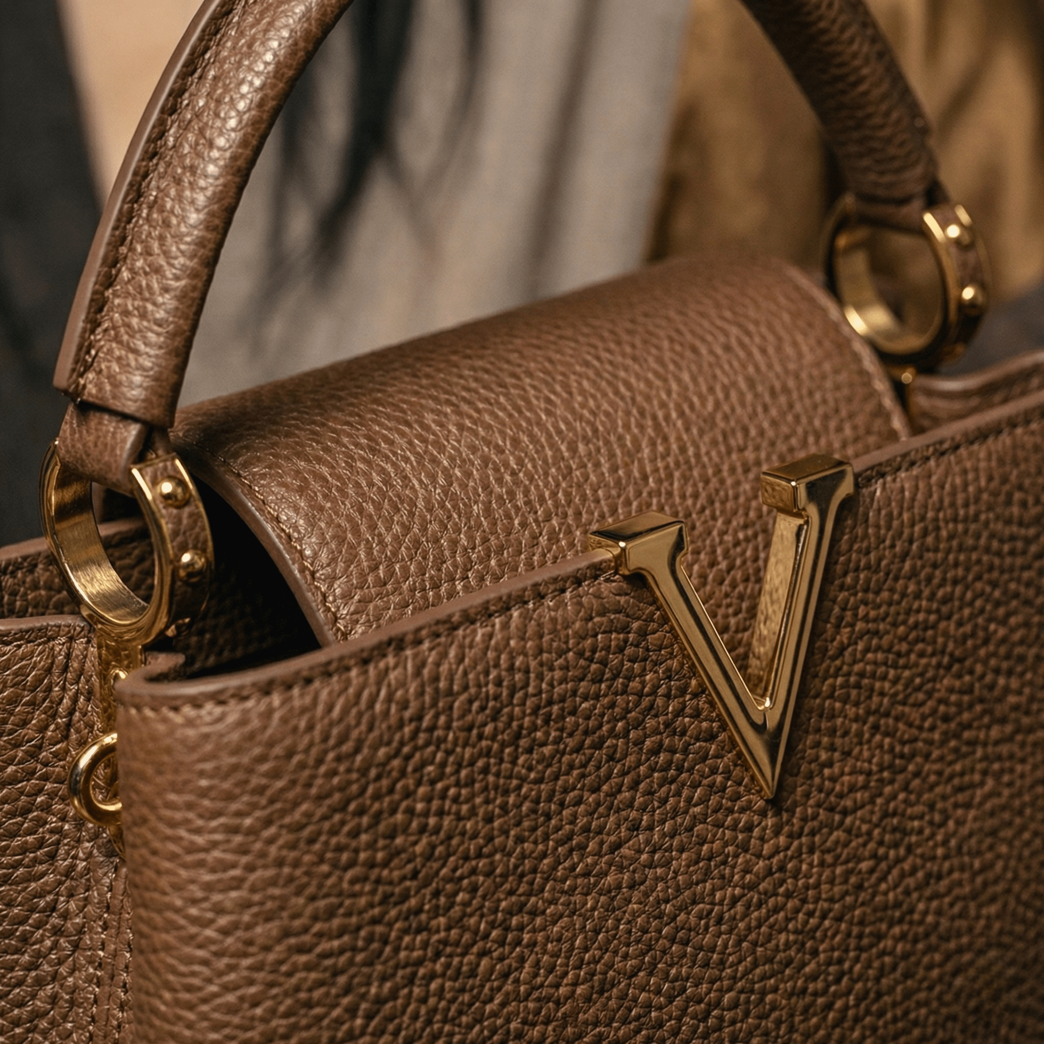 Luxe Pebbled Handbag 7009 BR - Sawa.pkWomen footwear shoes affordable