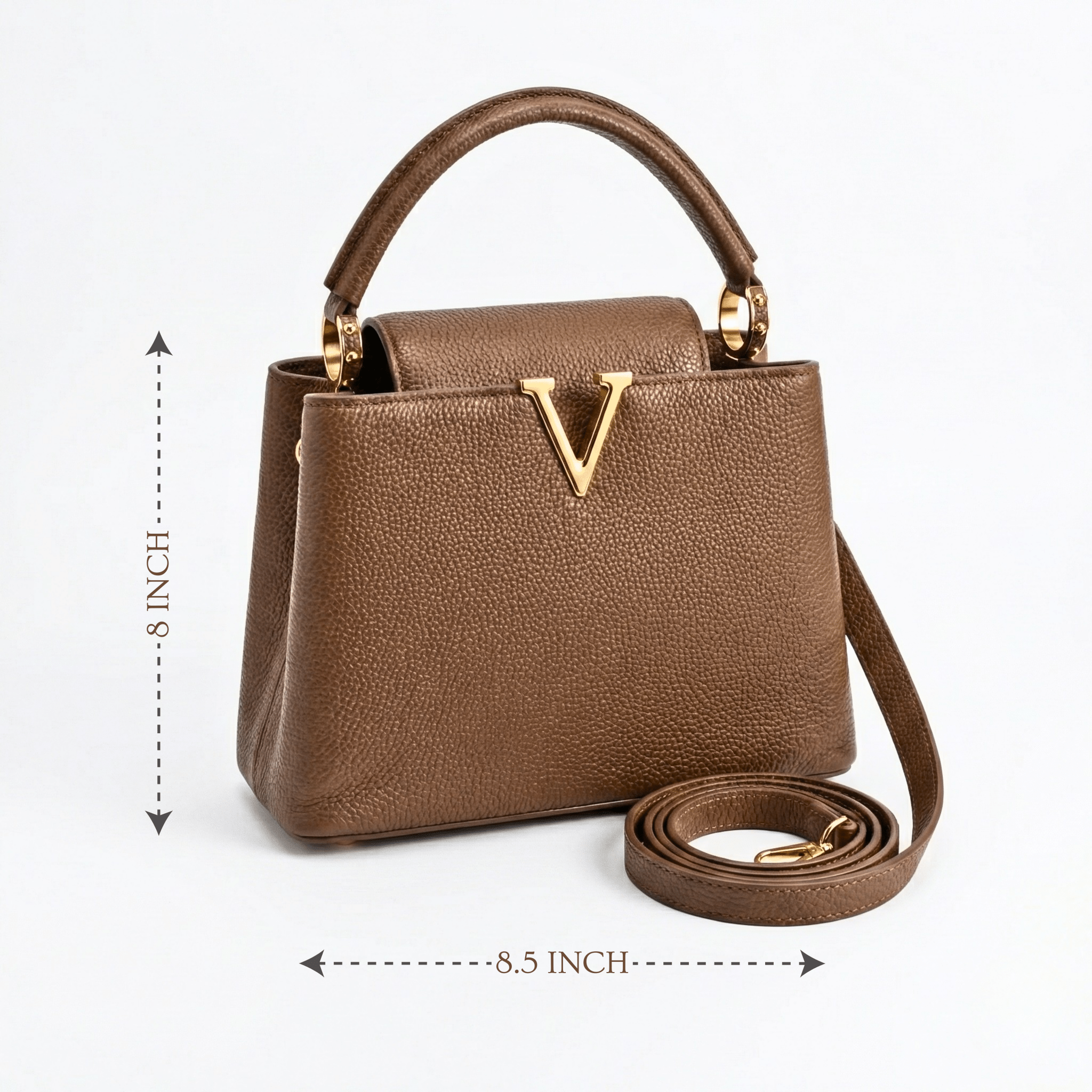 Luxe Pebbled Handbag 7009 BR - Sawa.pkWomen footwear shoes affordable