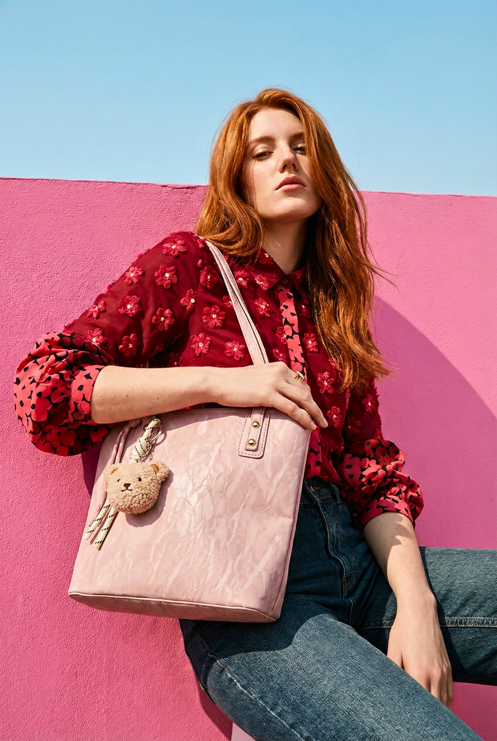 The Rose Crinkle Tote  1754 PN