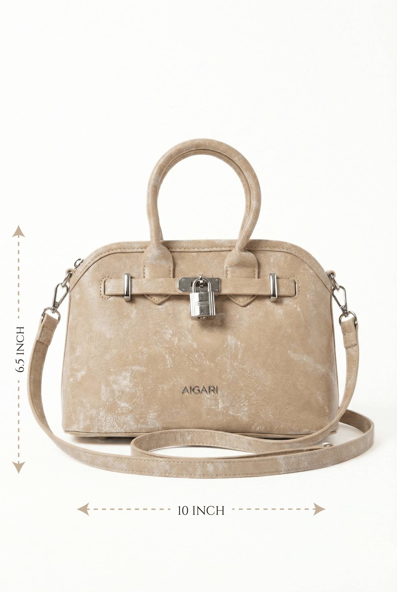Fawn Signature Padlock Satchel GZ2283 - Sawa.pkWomen footwear shoes affordable