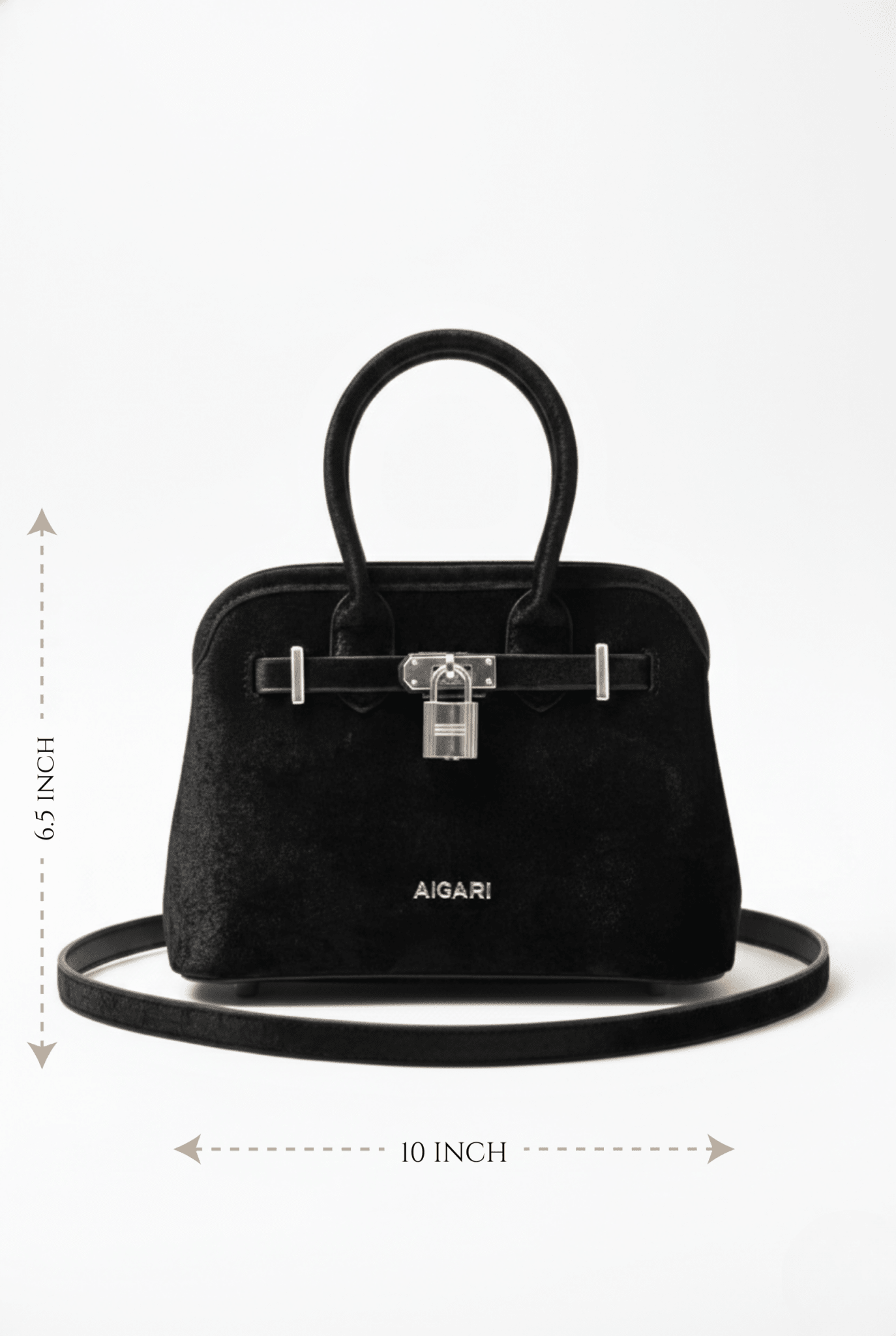 Black Signature Padlock Satchel GZ2283 - Sawa.pkWomen footwear shoes affordable
