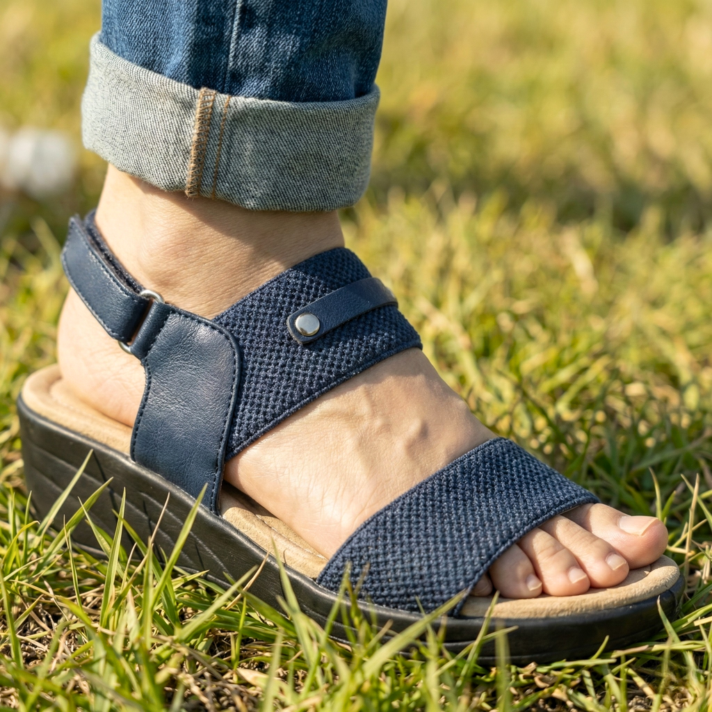 CHUNKY WEDGE SANDALS 421 BL