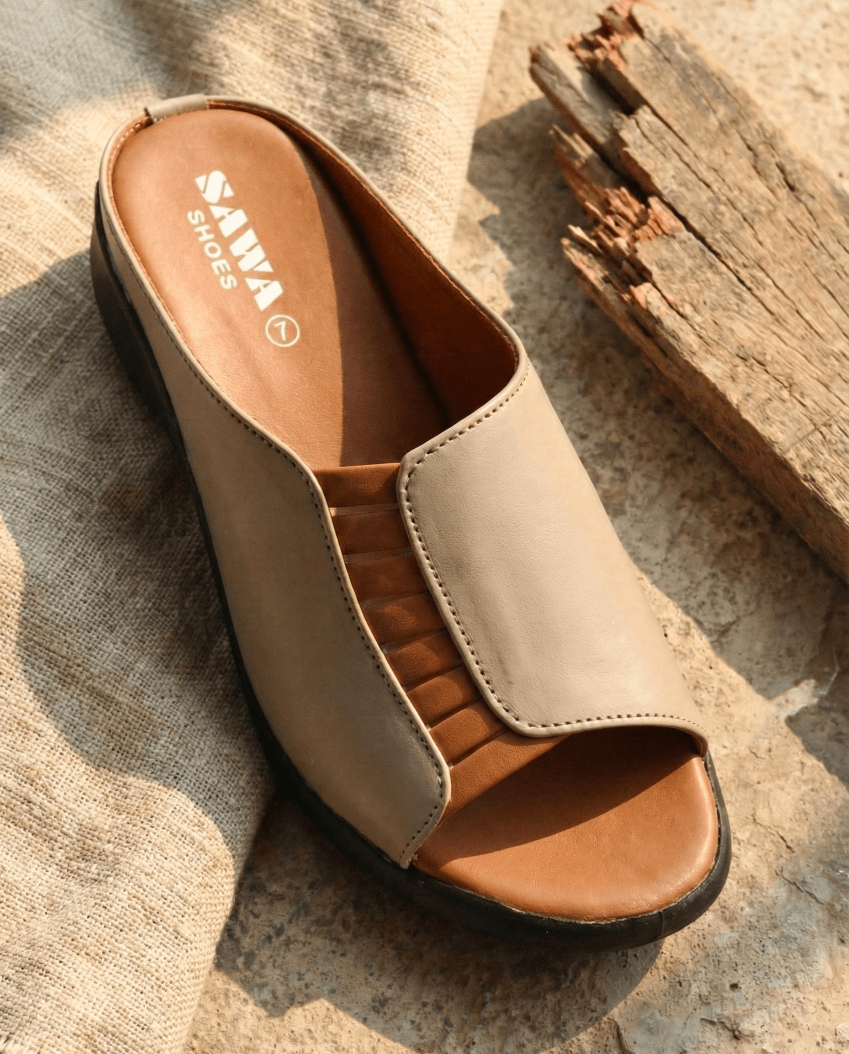 CONTOURED COMFORT OPEN-TOE 647 BR - Sawa.pkWomen footwear shoes affordable