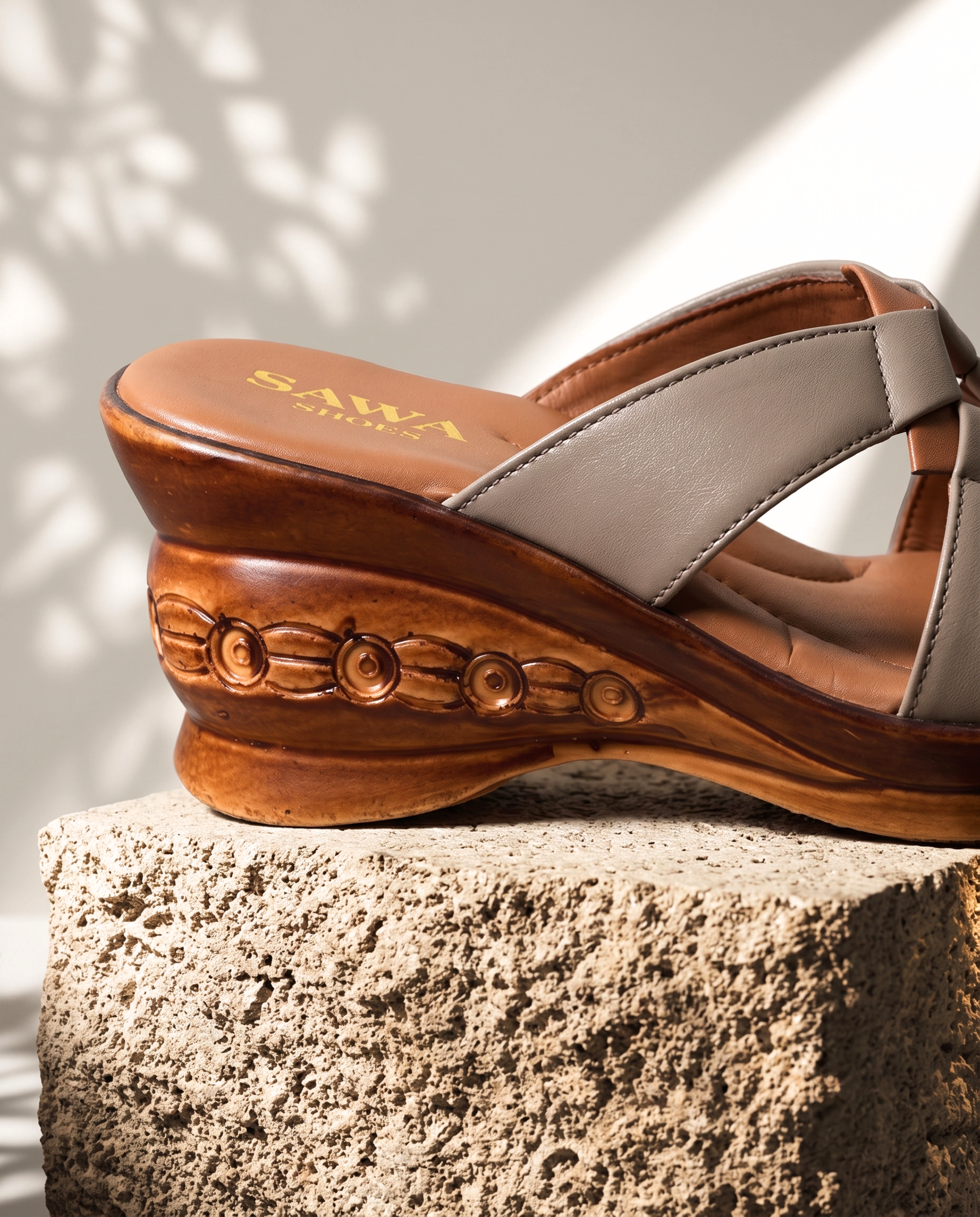 Brown Casual Wedges 444 BR