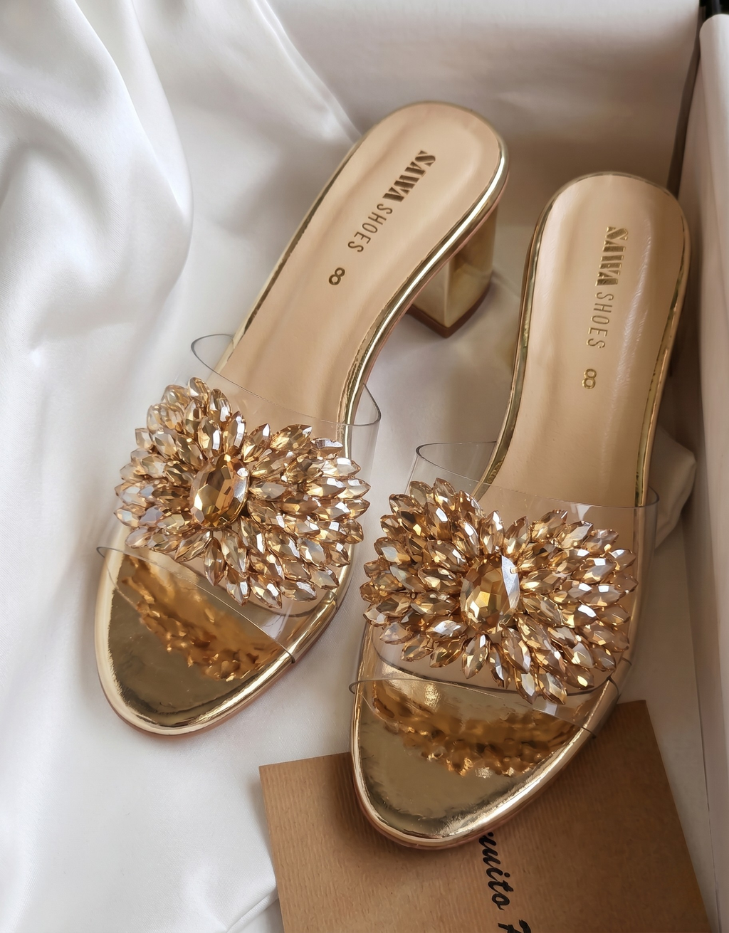 GOLDEN BLOCK HEELS 505 G