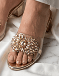 GOLDEN BLOCK HEELS 505 G - Sawa.pkWomen footwear shoes affordable
