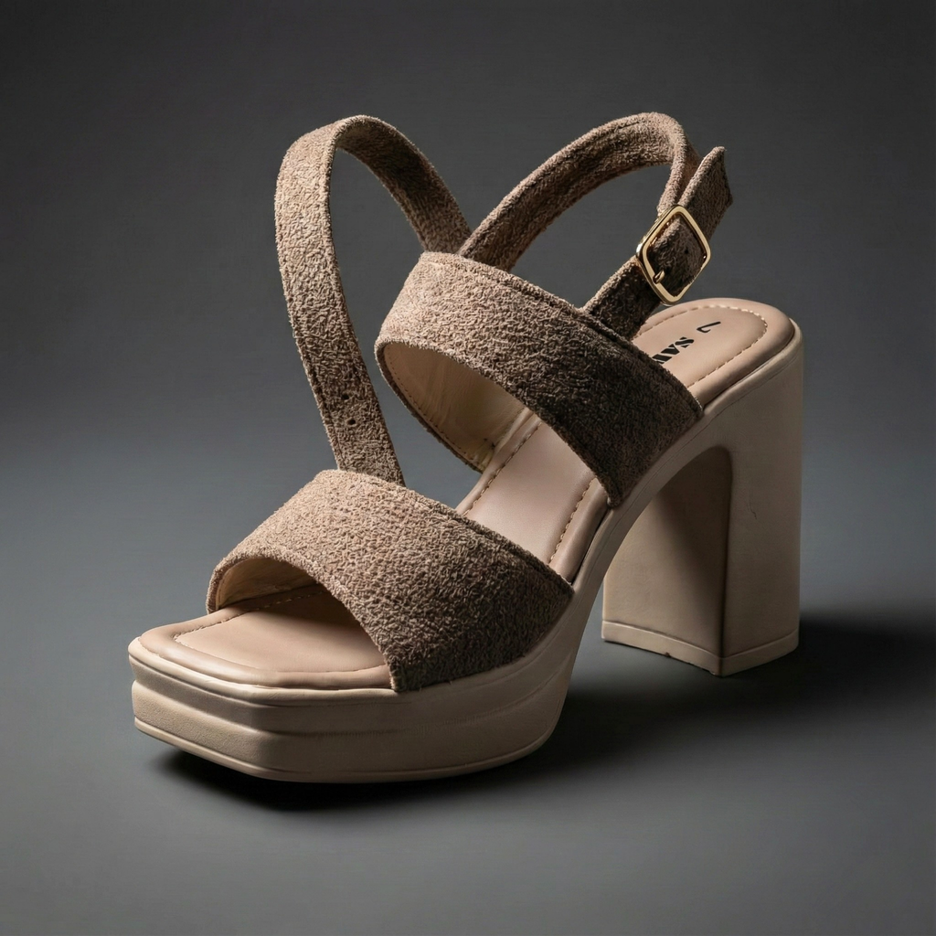 TAUPE PLATFORM SANDALS 758 BR