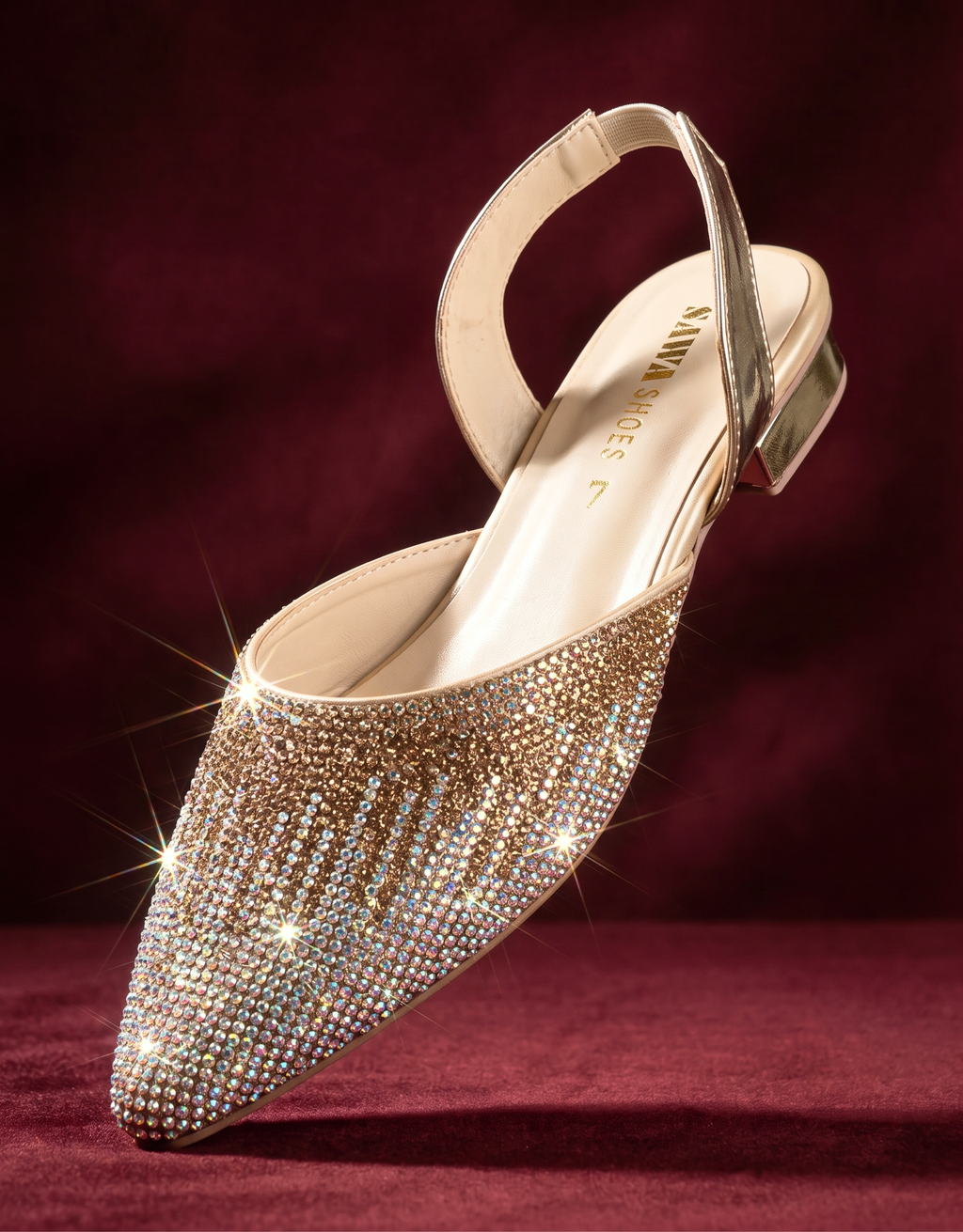 Golden Two-tone Pumps 534 G
