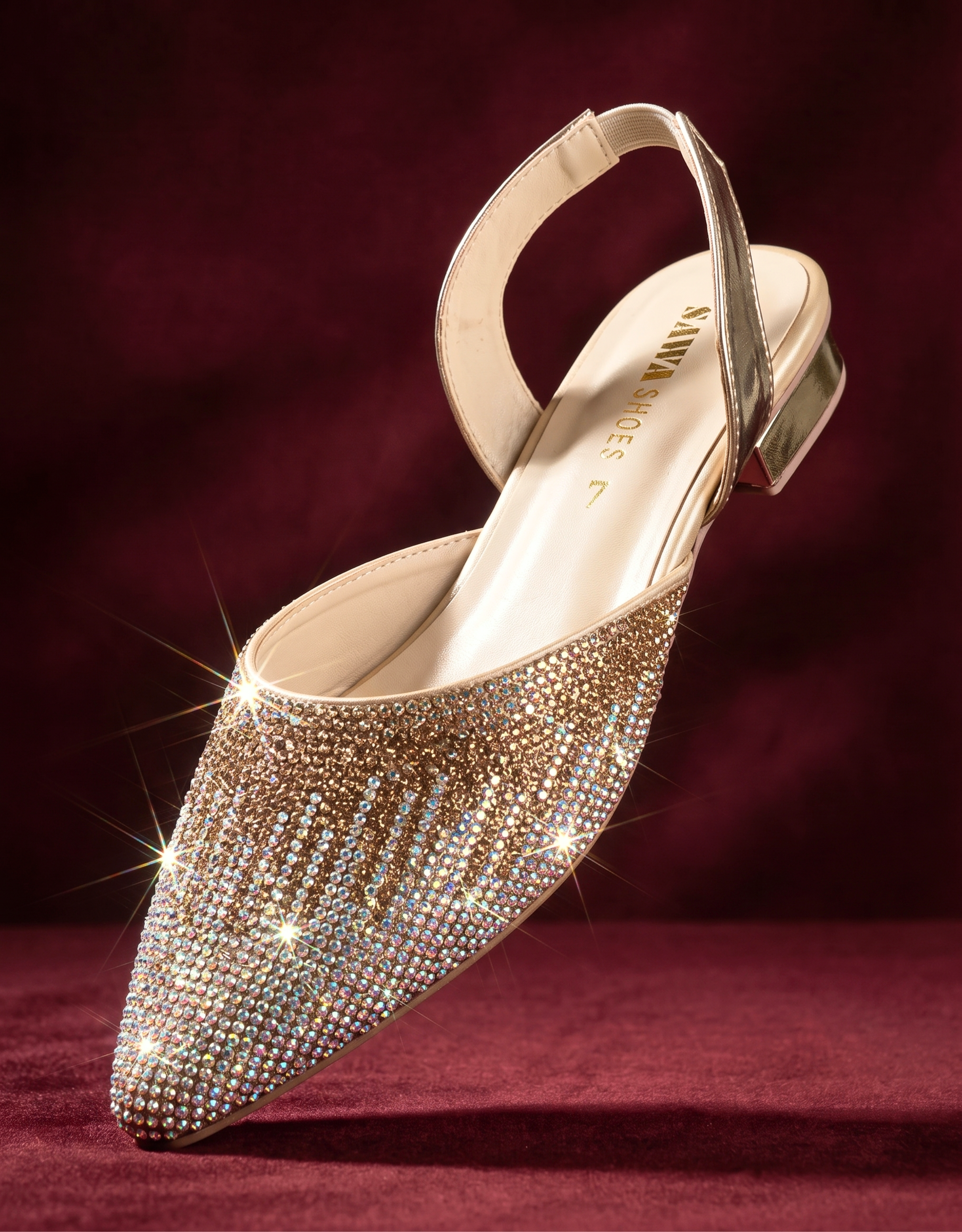 Golden Two-tone Pumps 534 G