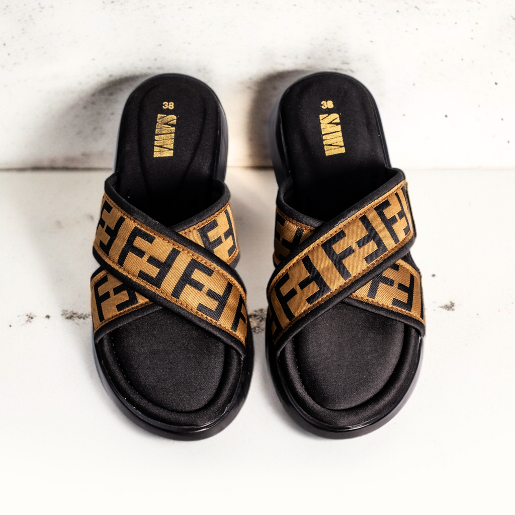 BROWN CASUAL SLIPPERS 454 BR