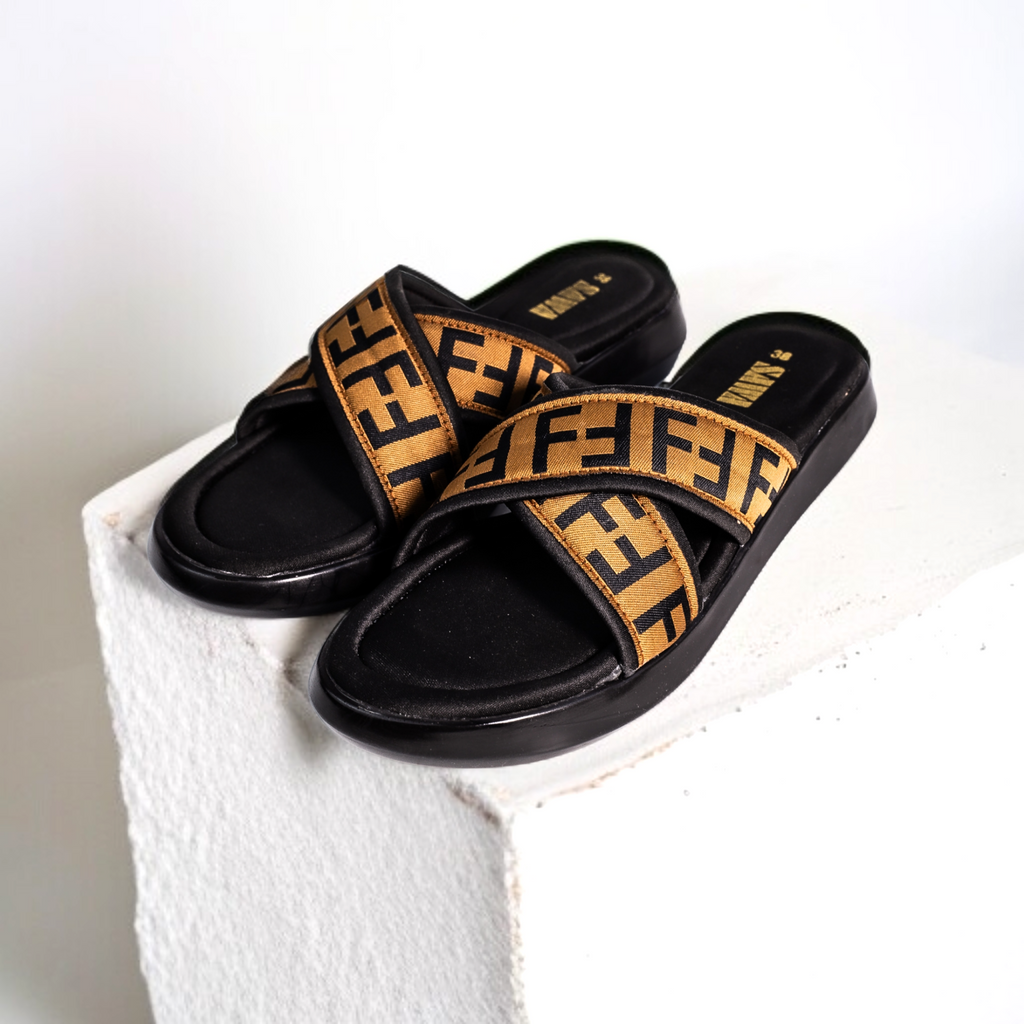 BROWN CASUAL SLIPPERS 454 BR