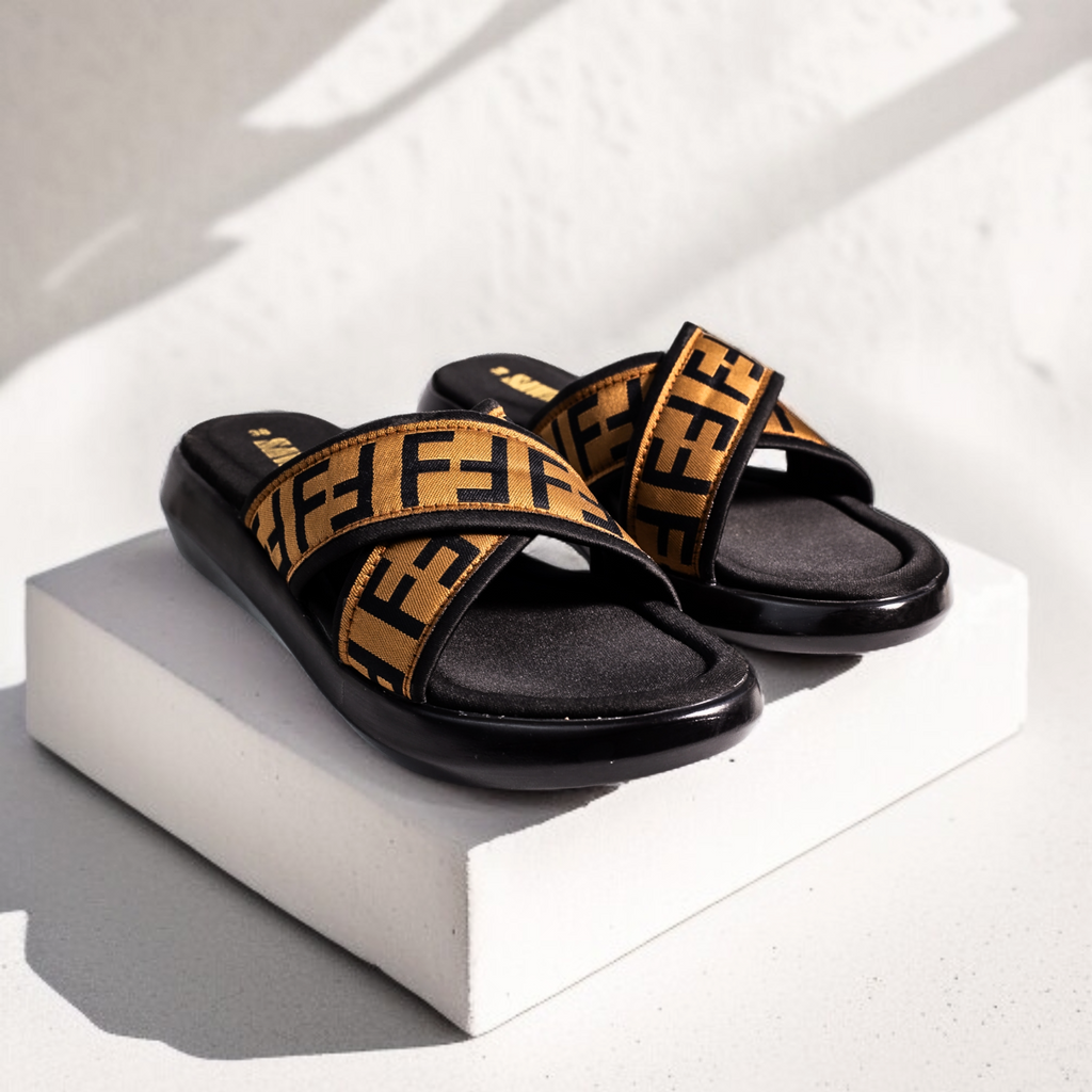 BROWN CASUAL SLIPPERS 454 BR