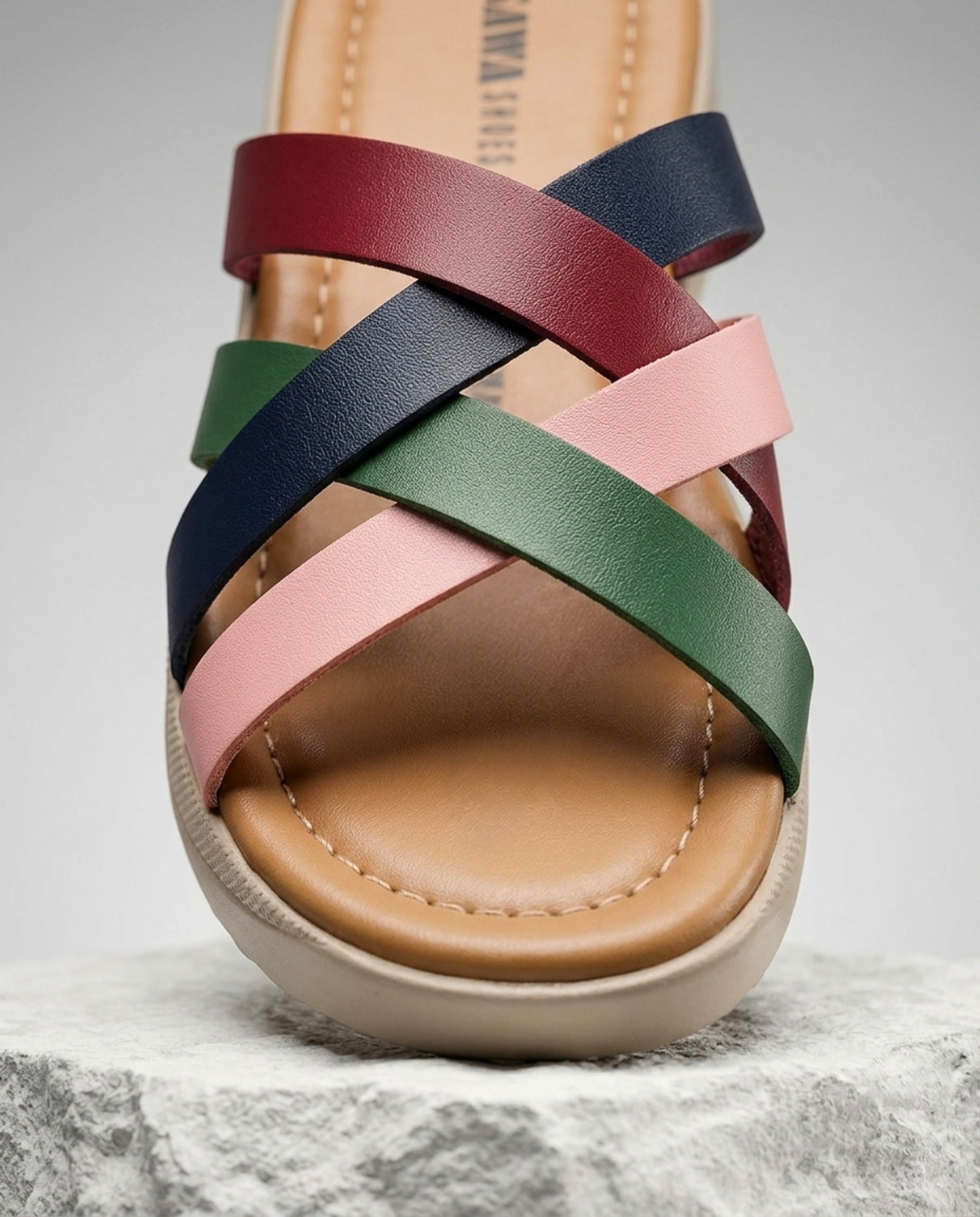 Sawa Multi-Strap Platform Slides 423 ML