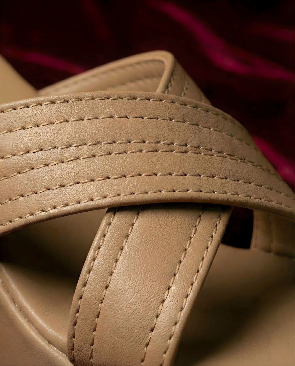 BEIGE WEDGE SANDALS 716 F