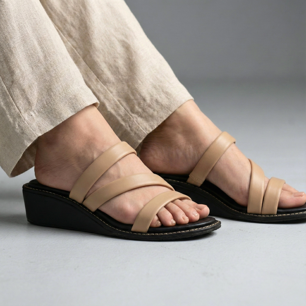 TRIPLE STRAP WEDGES 212 F