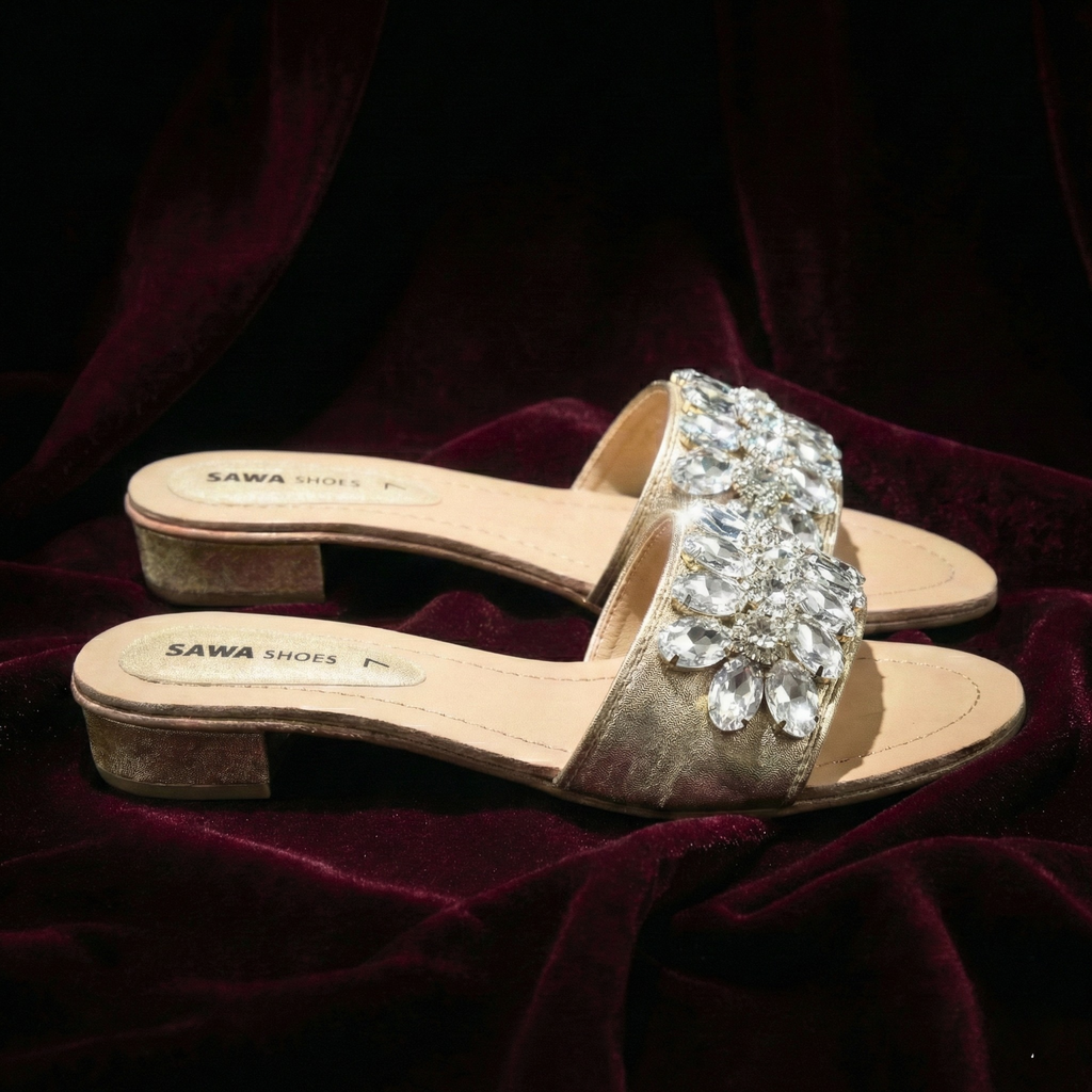 GOLDEN FANCY SLIPPERS 624 G