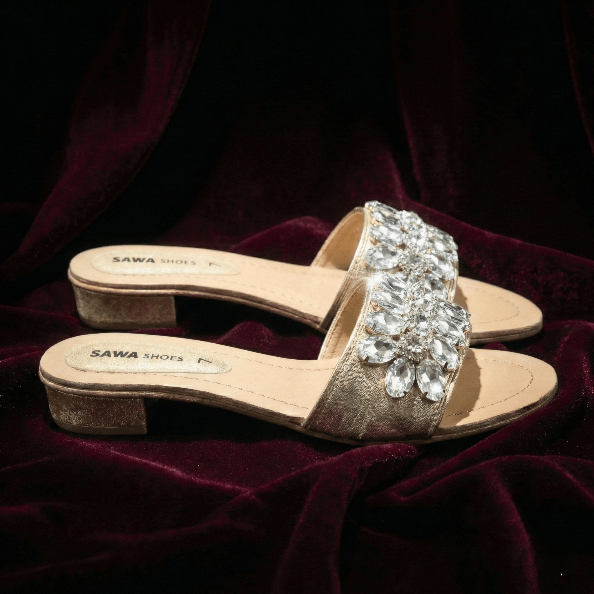 GOLDEN FANCY SLIPPERS 624 G - Sawa.pkWomen footwear shoes affordable