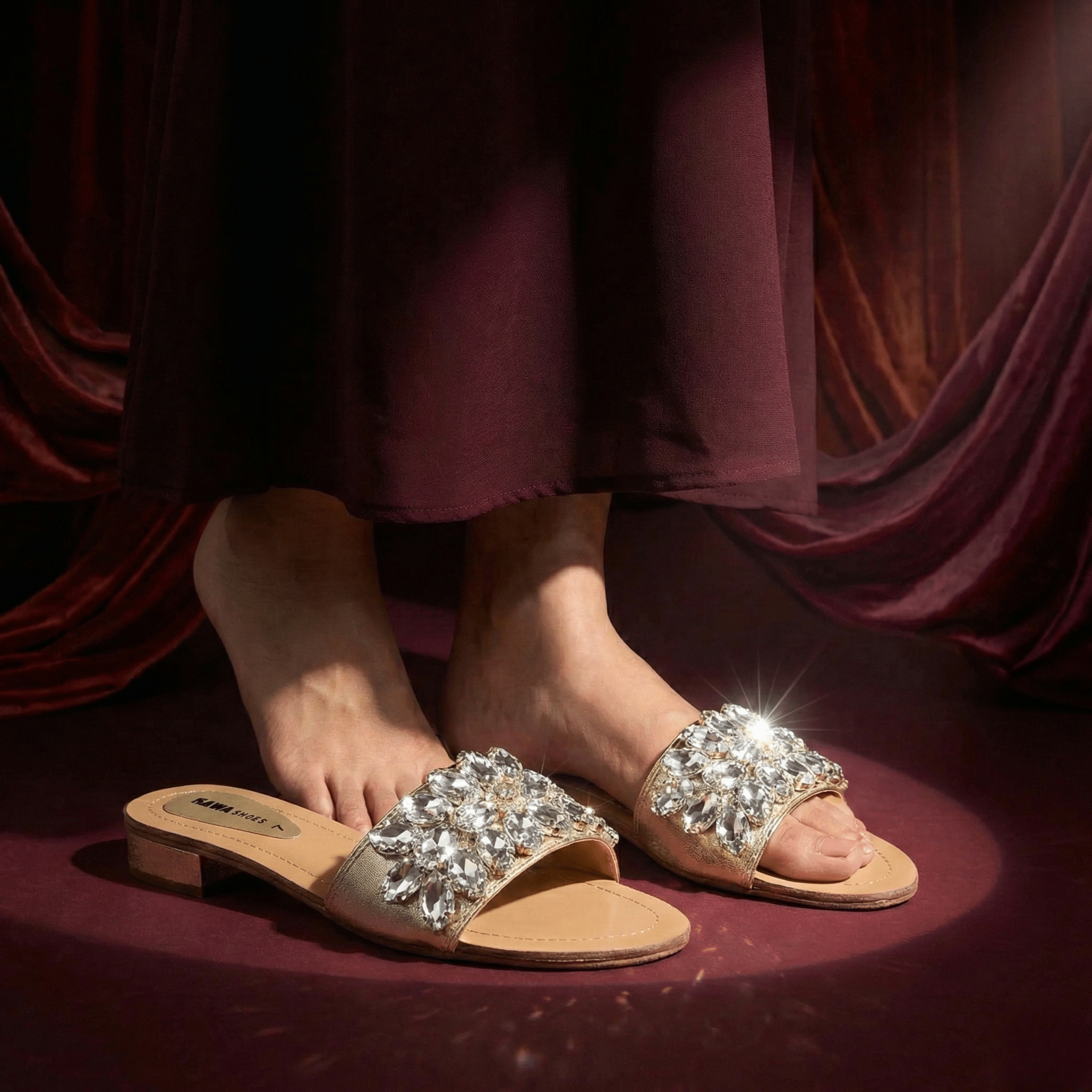 GOLDEN FANCY SLIPPERS 624 G - Sawa.pkWomen footwear shoes affordable