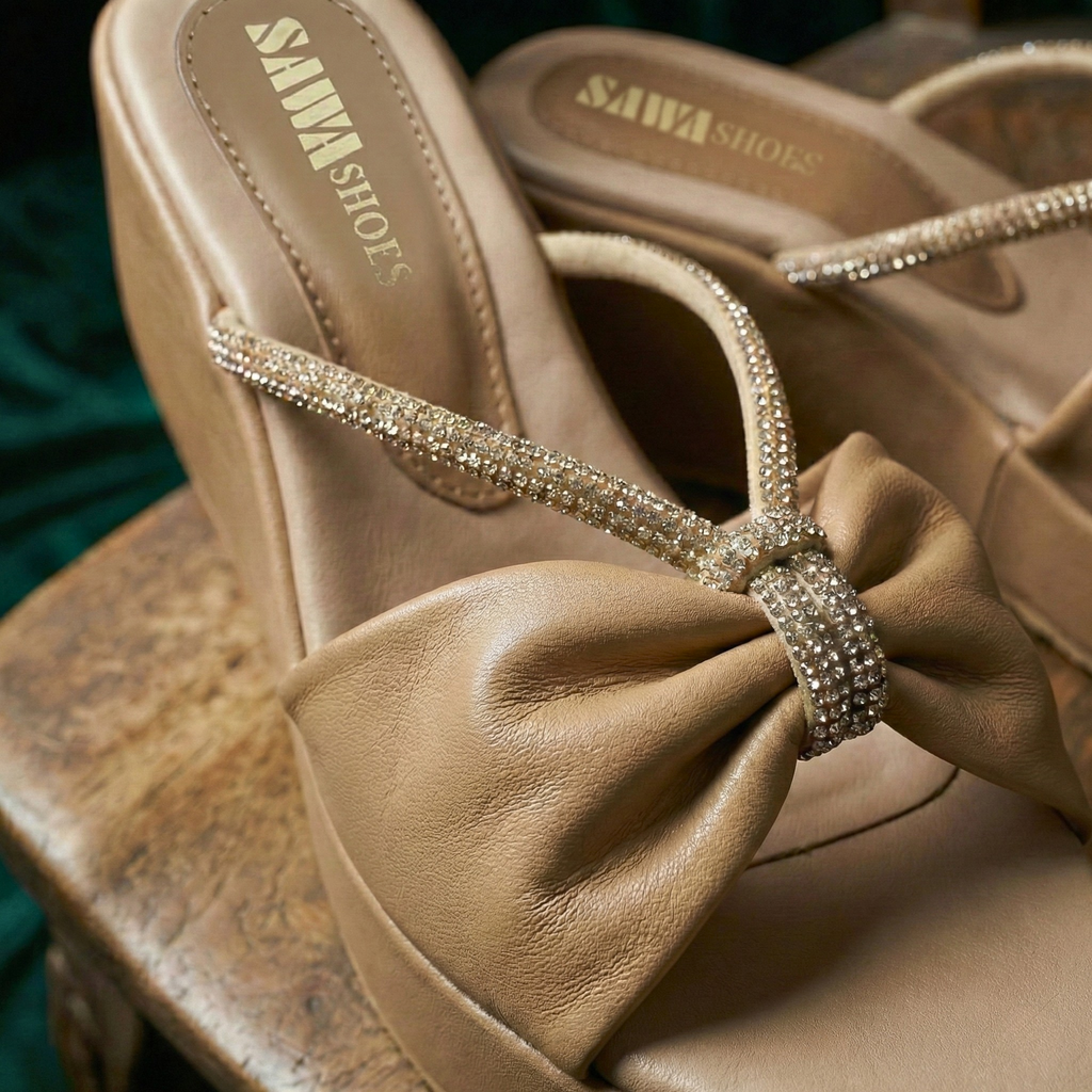 BROWN WEDGE SANDALS 706 BR