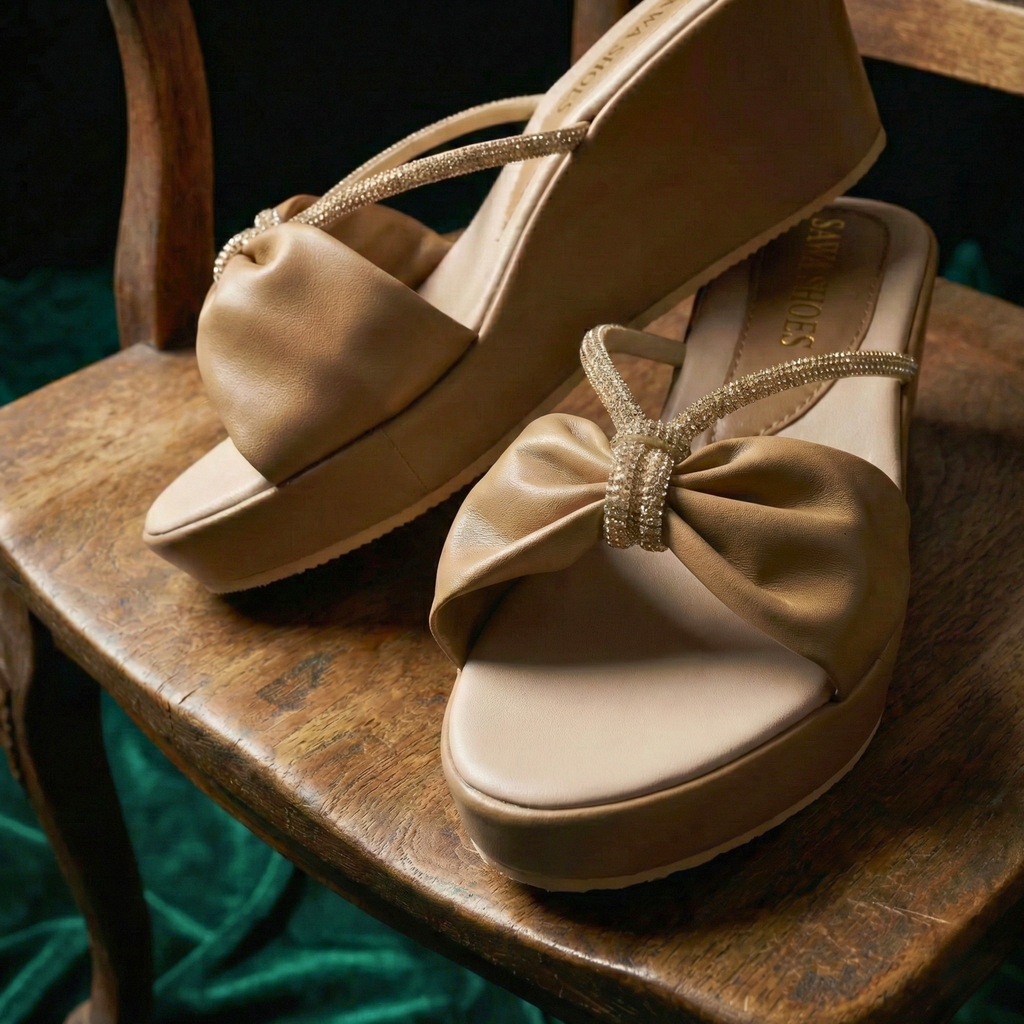 BROWN WEDGE SANDALS 706 BR