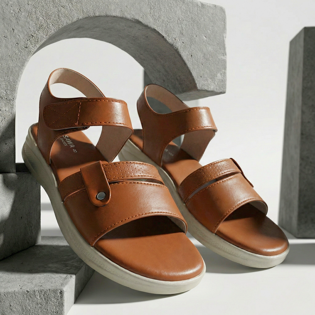 Brown ladies sandals