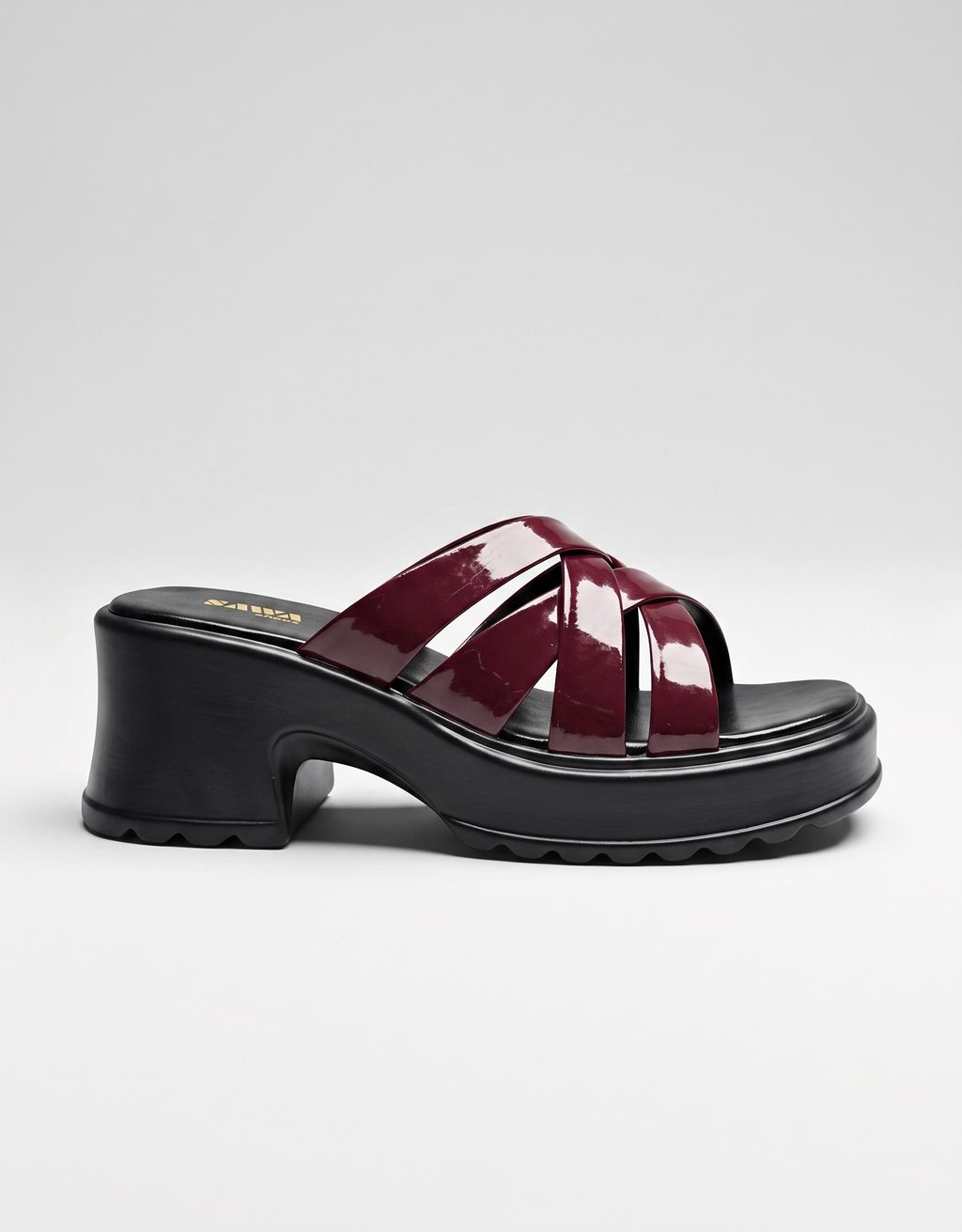 Burgundy Comfort Platform Heels 728 MR